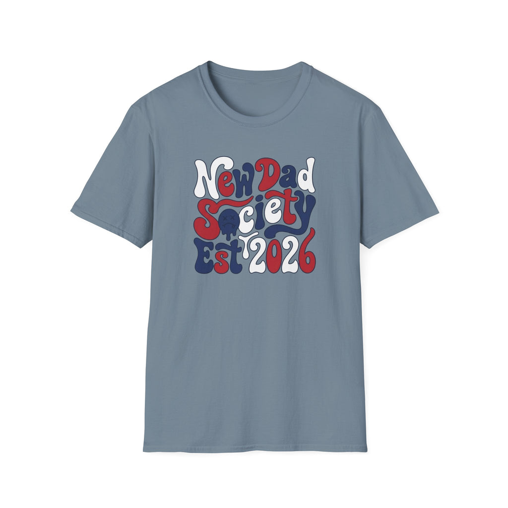 New Dad Society Typography T-Shirt