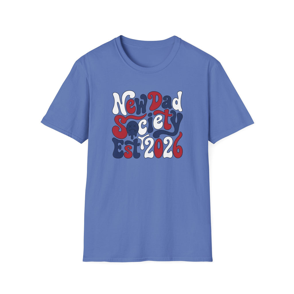 New Dad Society Typography T-Shirt
