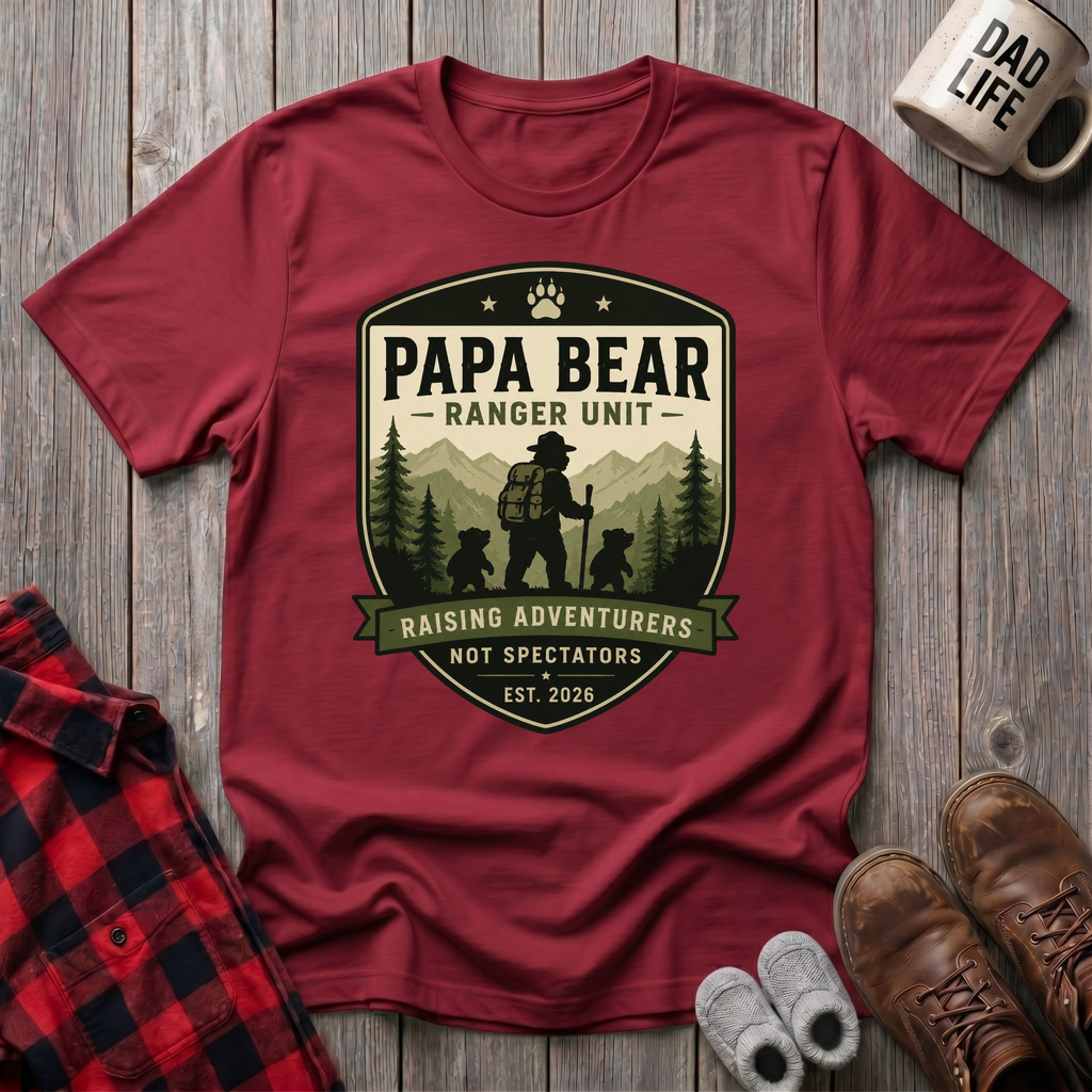 Papa Bear Ranger Units T-Shirt