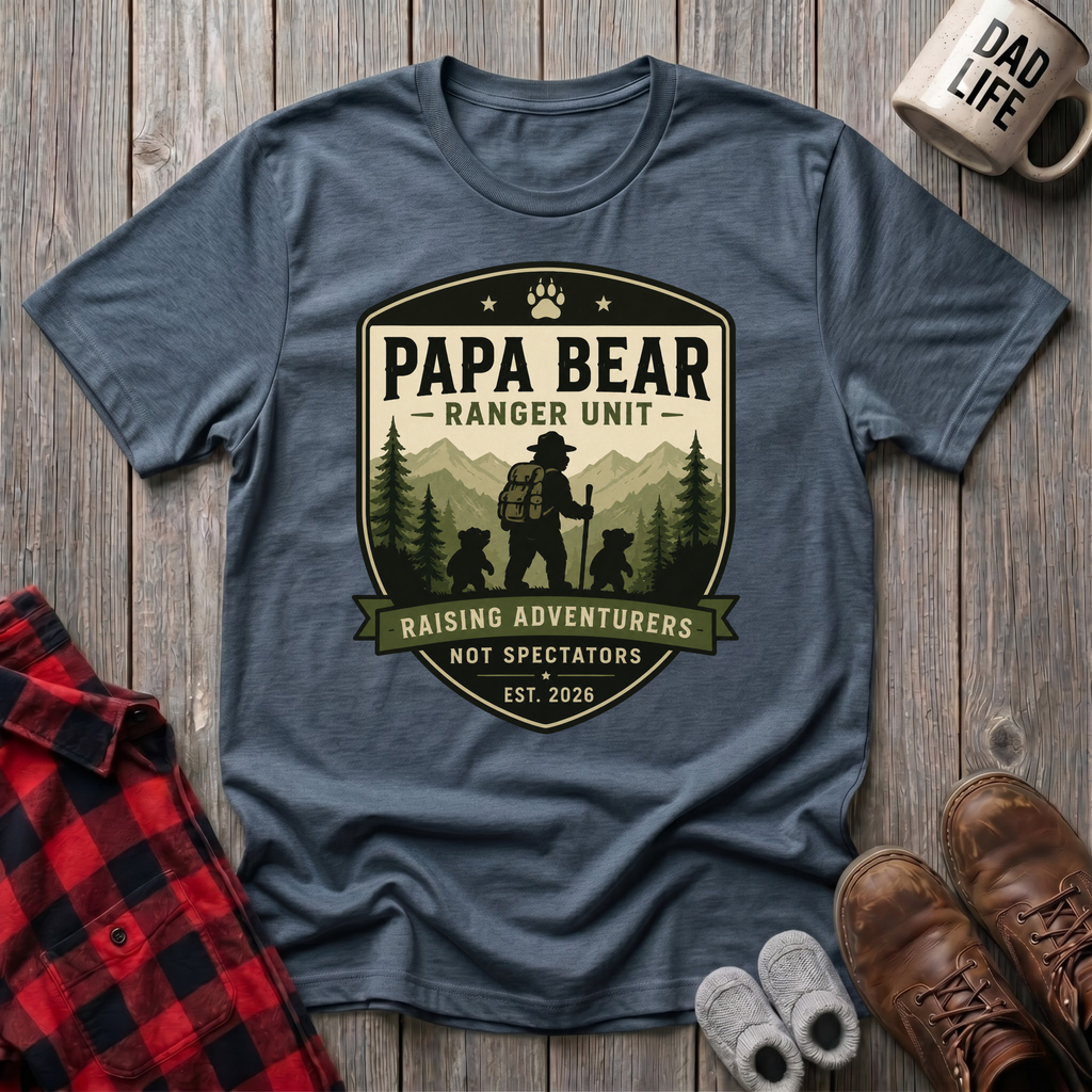 Papa Bear Ranger Units T-Shirt