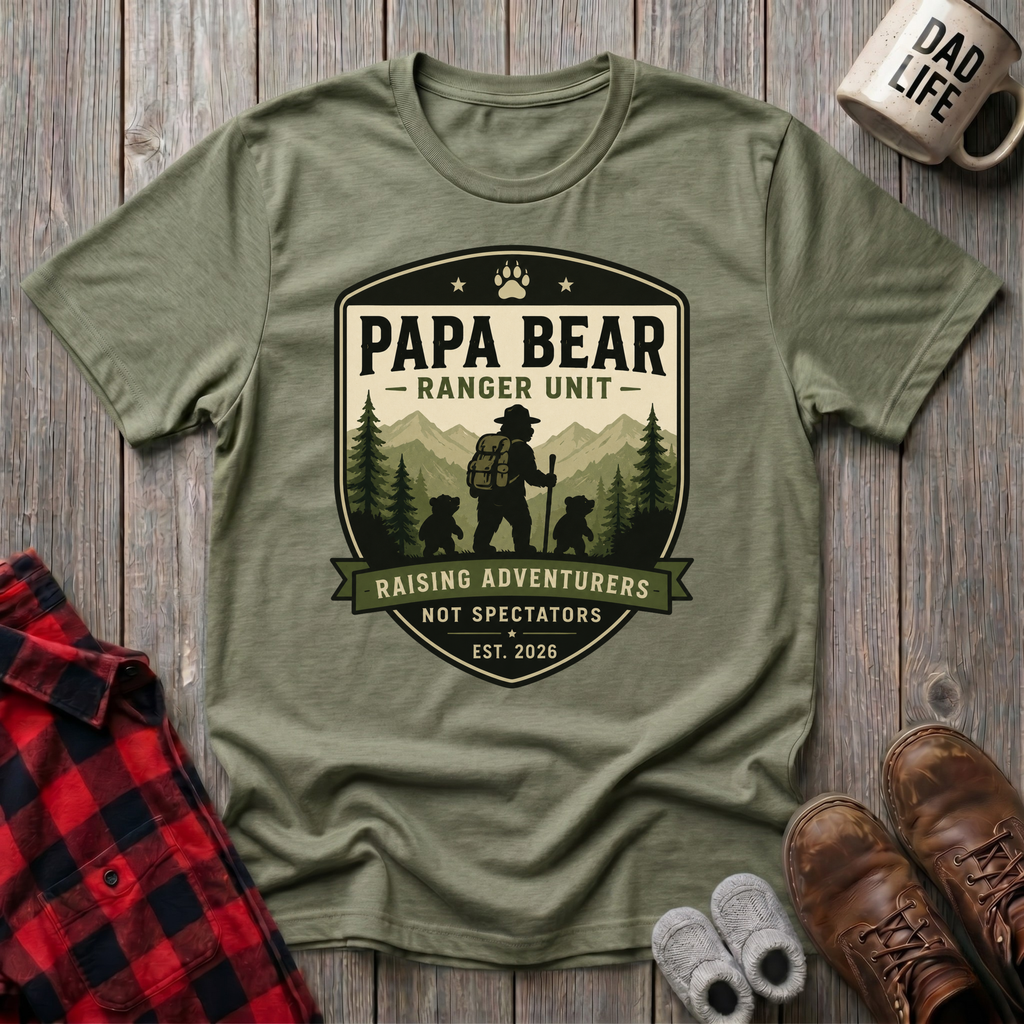Papa Bear Ranger Units T-Shirt