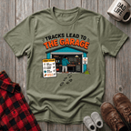 Tracks Lead To The Garage T-Shirt