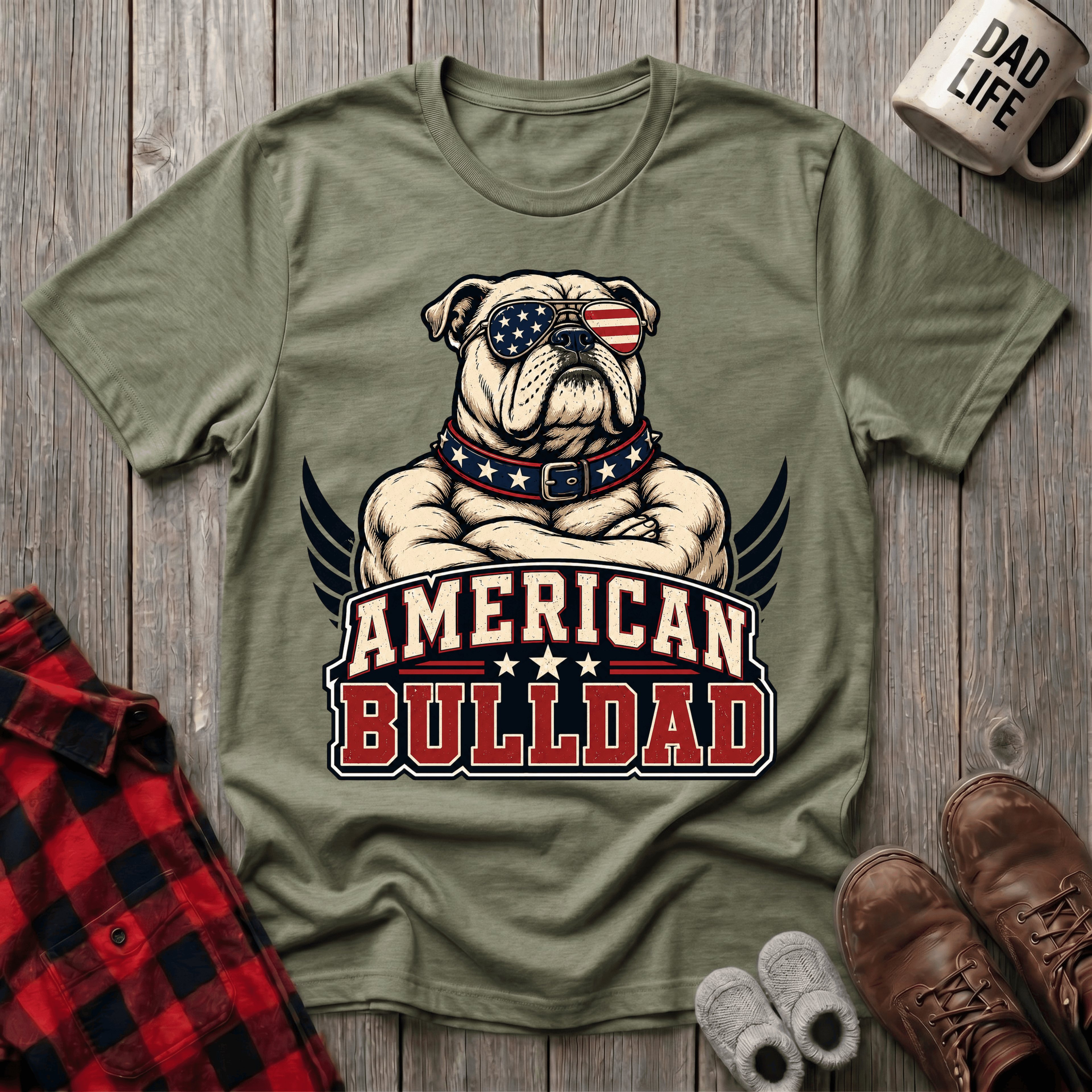 American Bull Dad T-Shirt