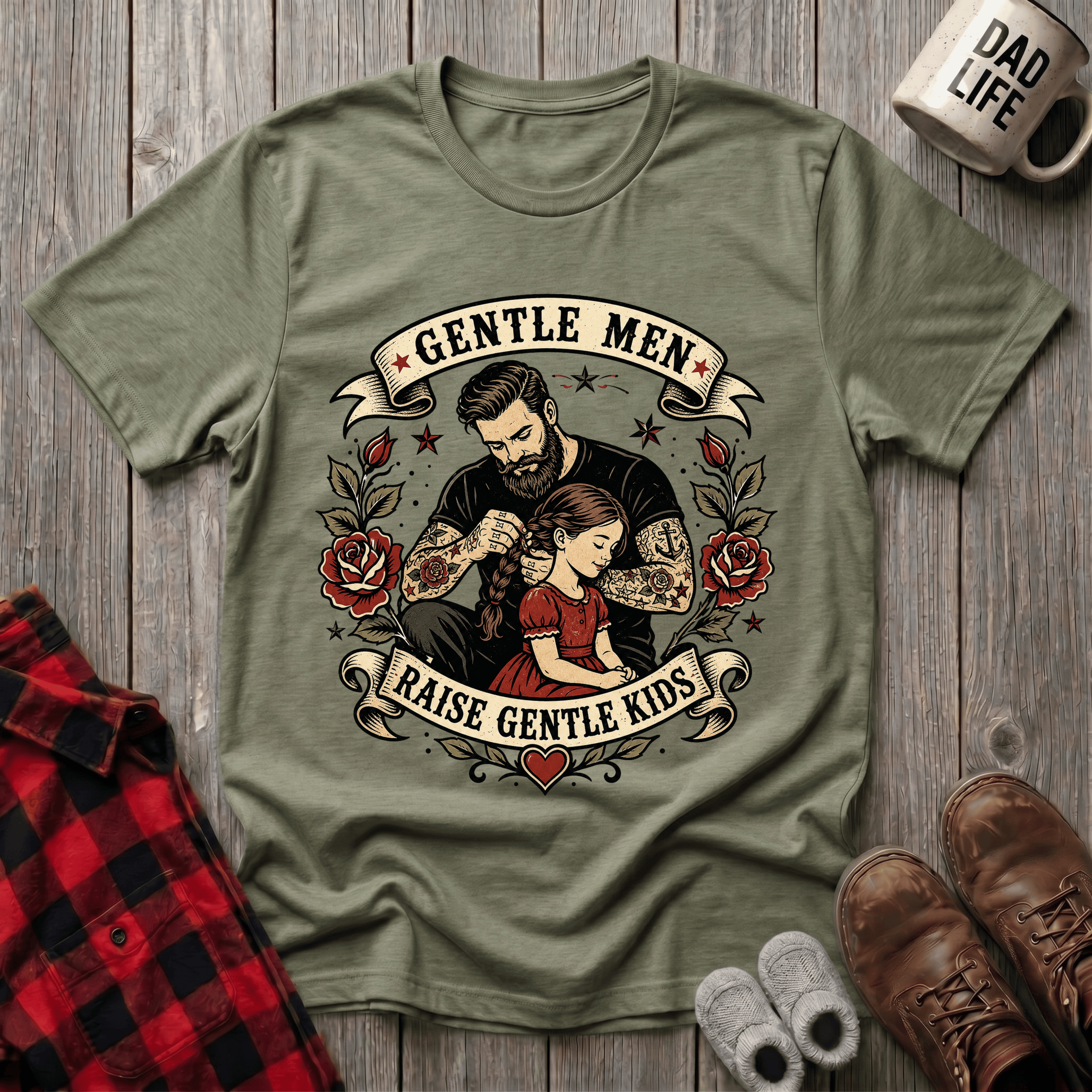 Gentle Men Raise T-Shirt