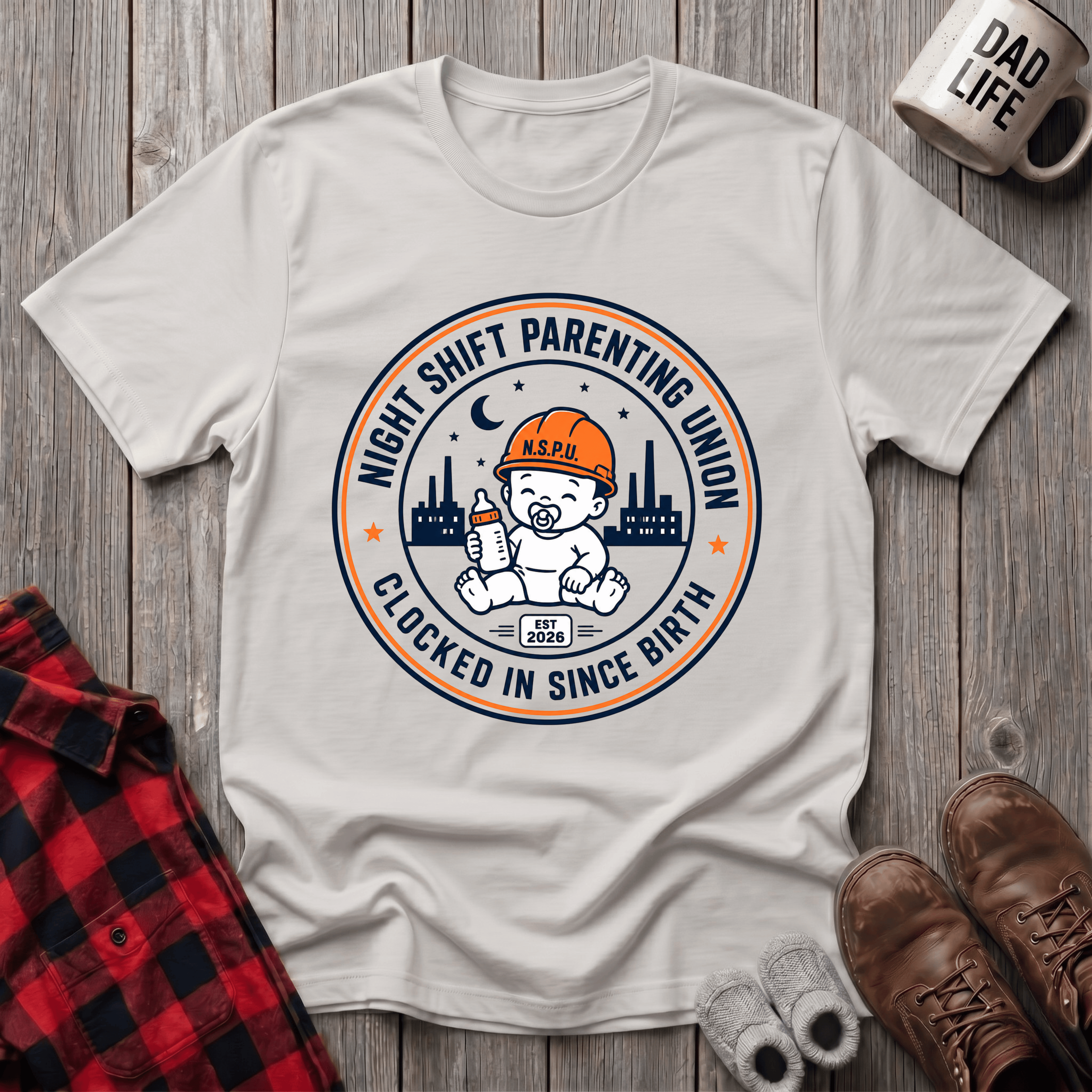 Clocked In Since Birth T-Shirt
