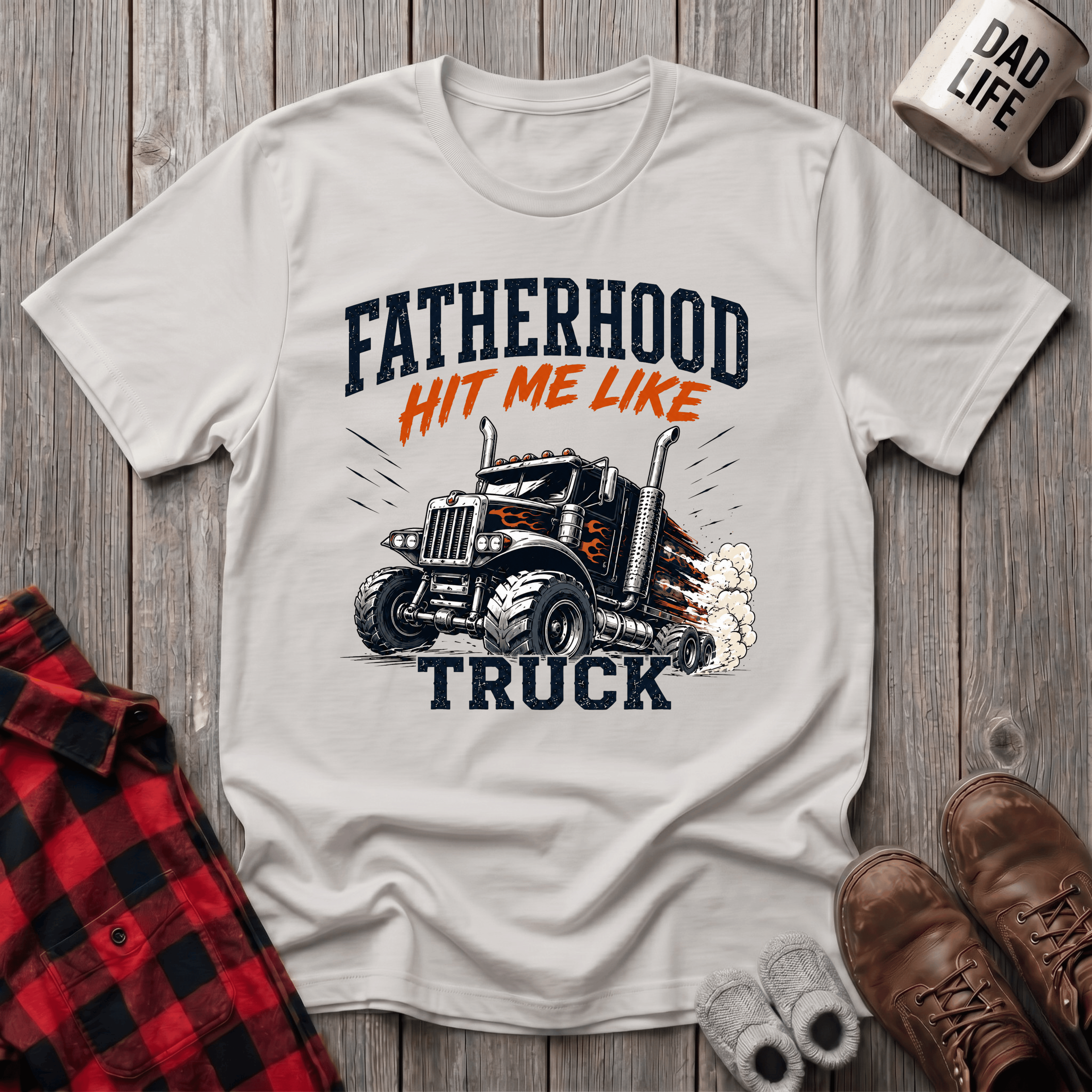 Fatherhood Hit Me Like A Truck T-Shirt