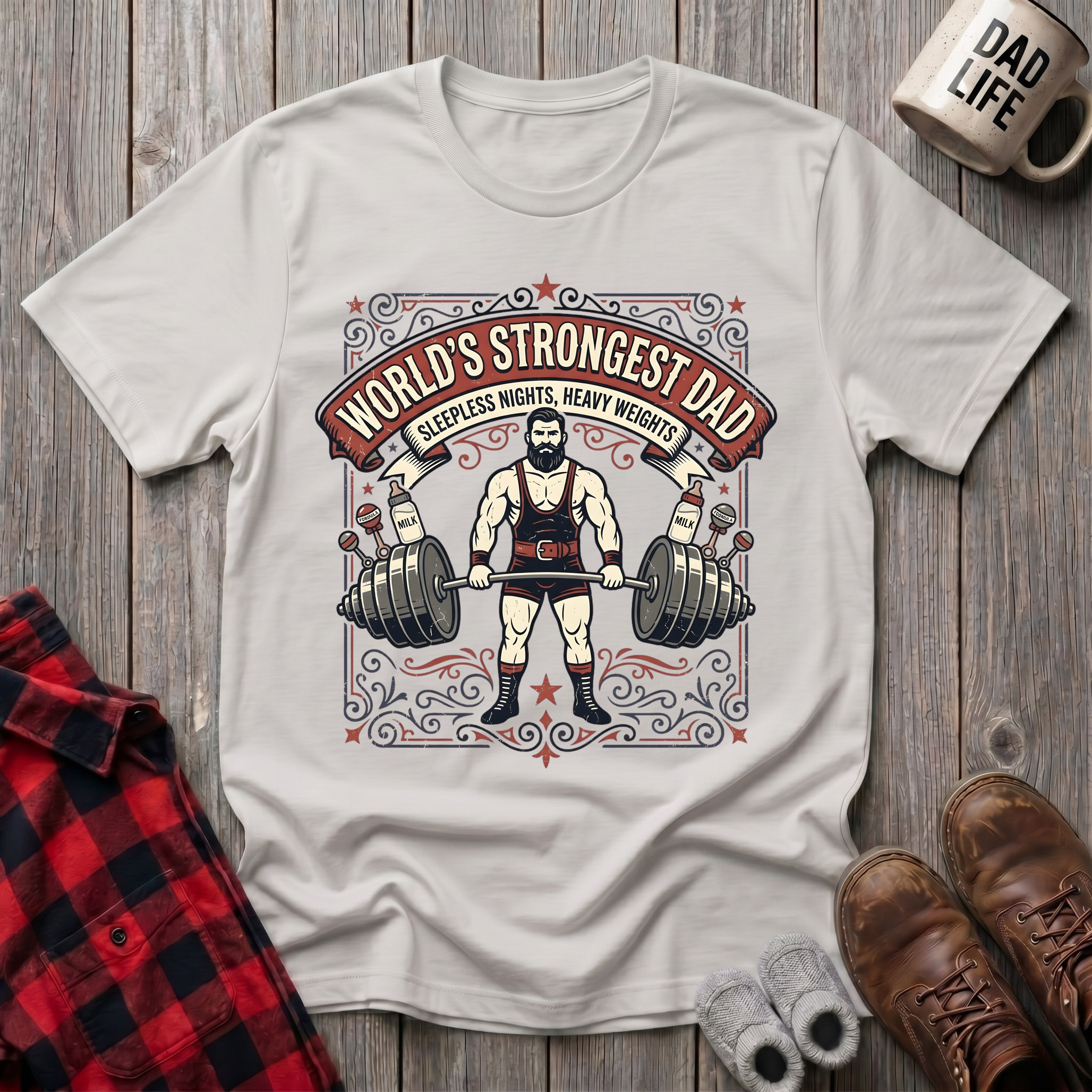 Worlds Strongest Dad T-Shirt