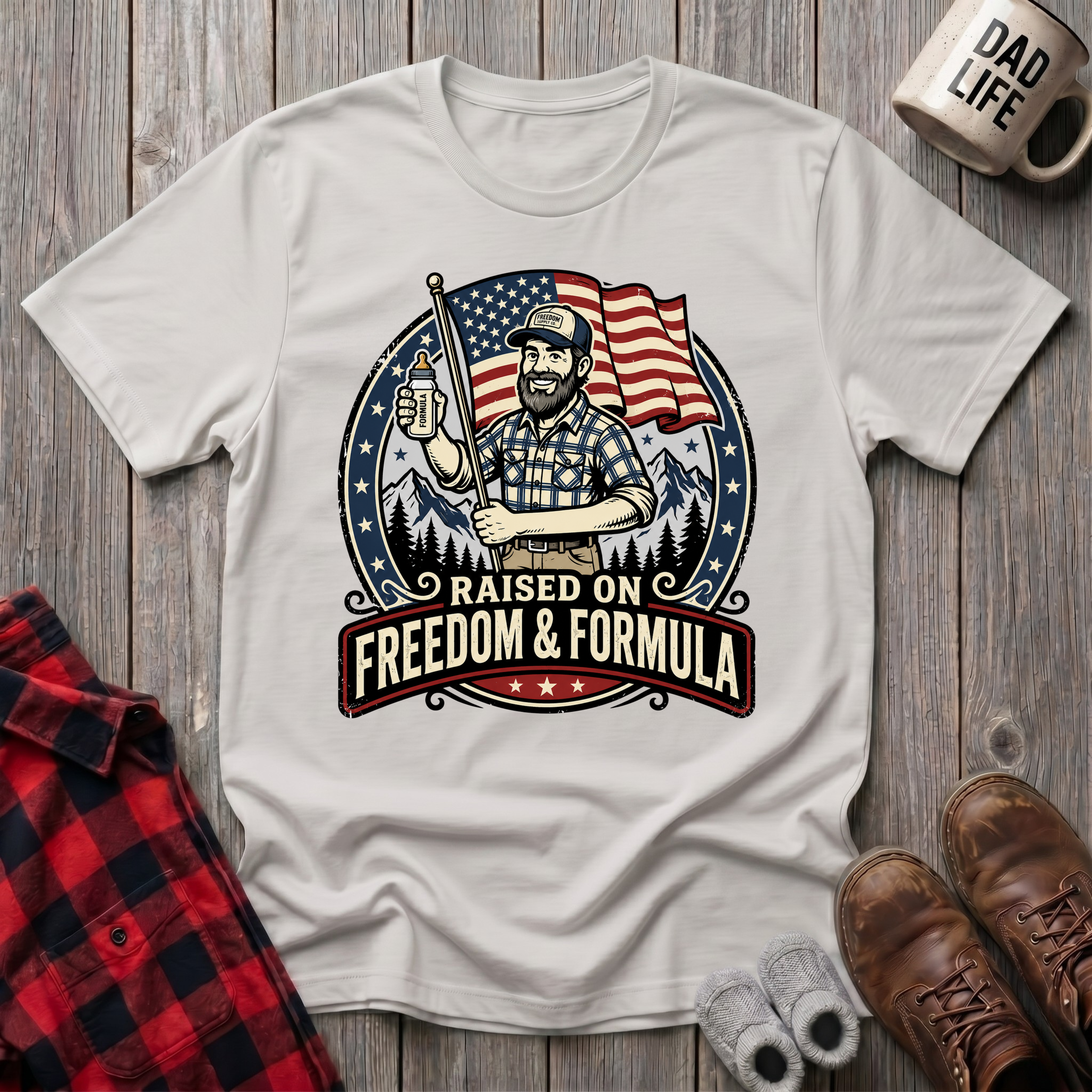 Raised On Freedom and Formula T-Shirt