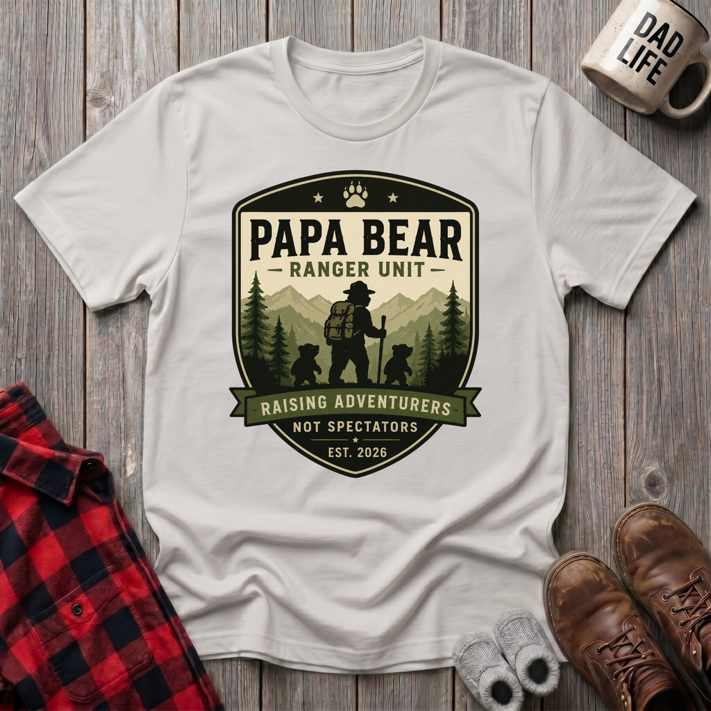 Papa Bear Ranger Units T-Shirt
