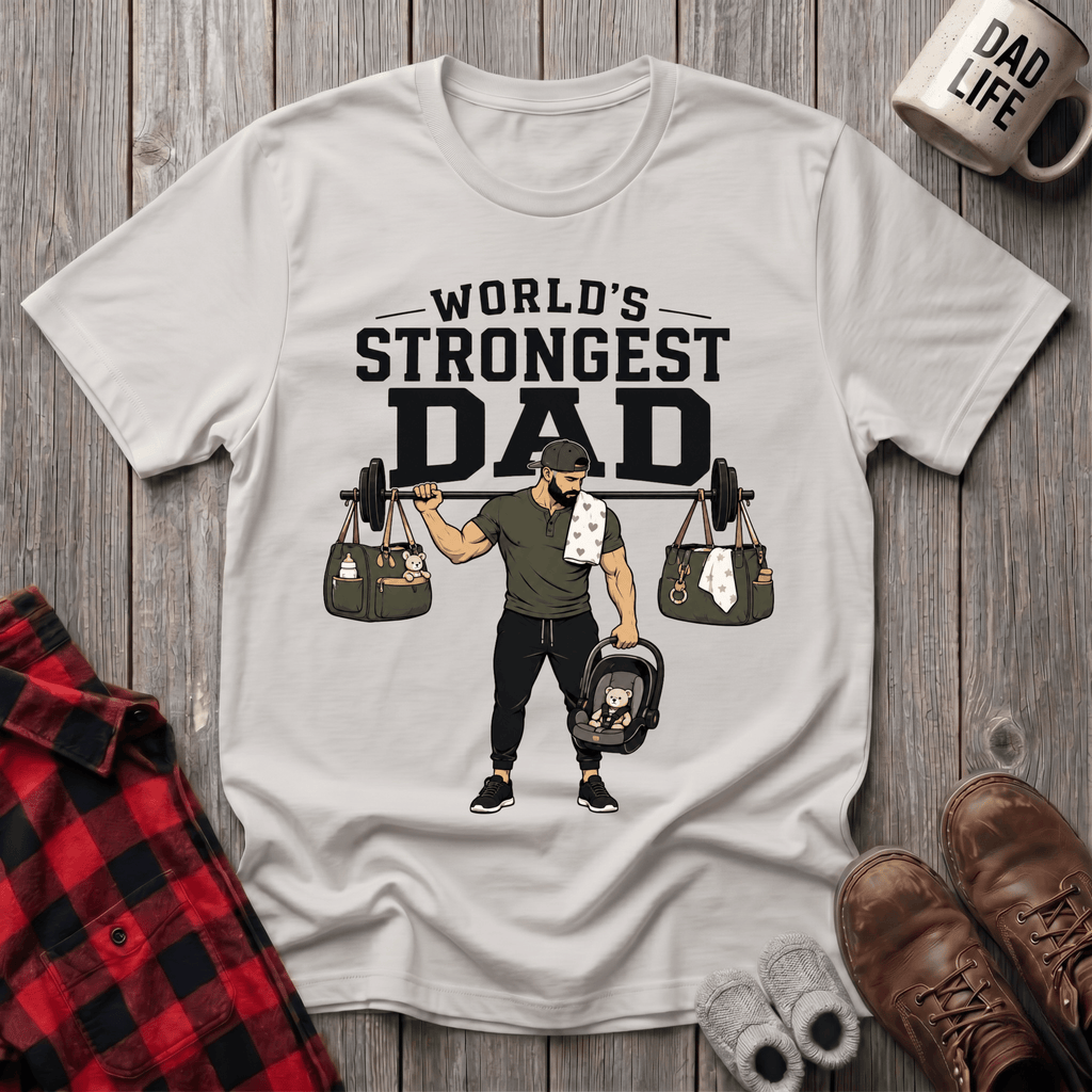 Worlds Strongest Dad T-Shirt