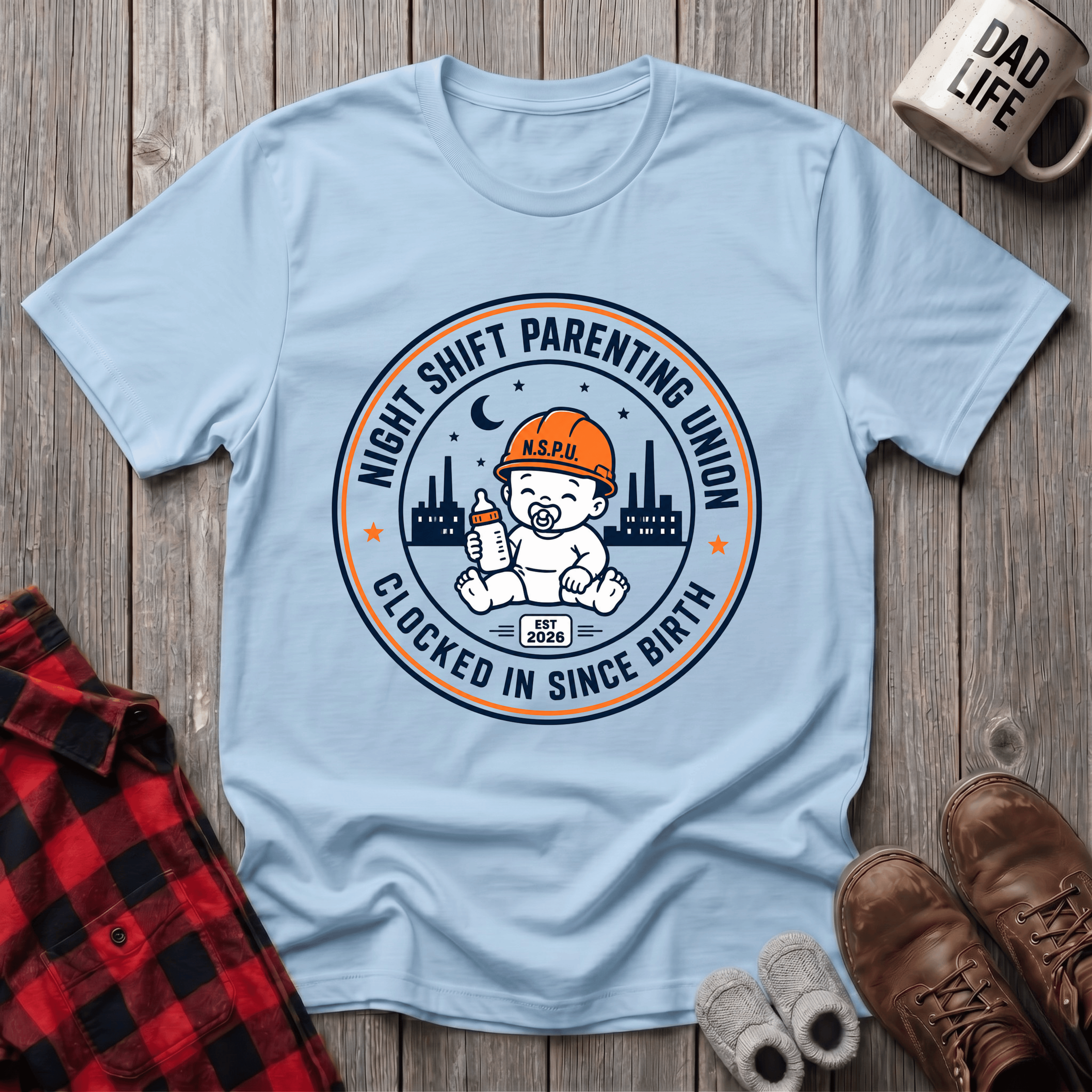 Clocked In Since Birth T-Shirt
