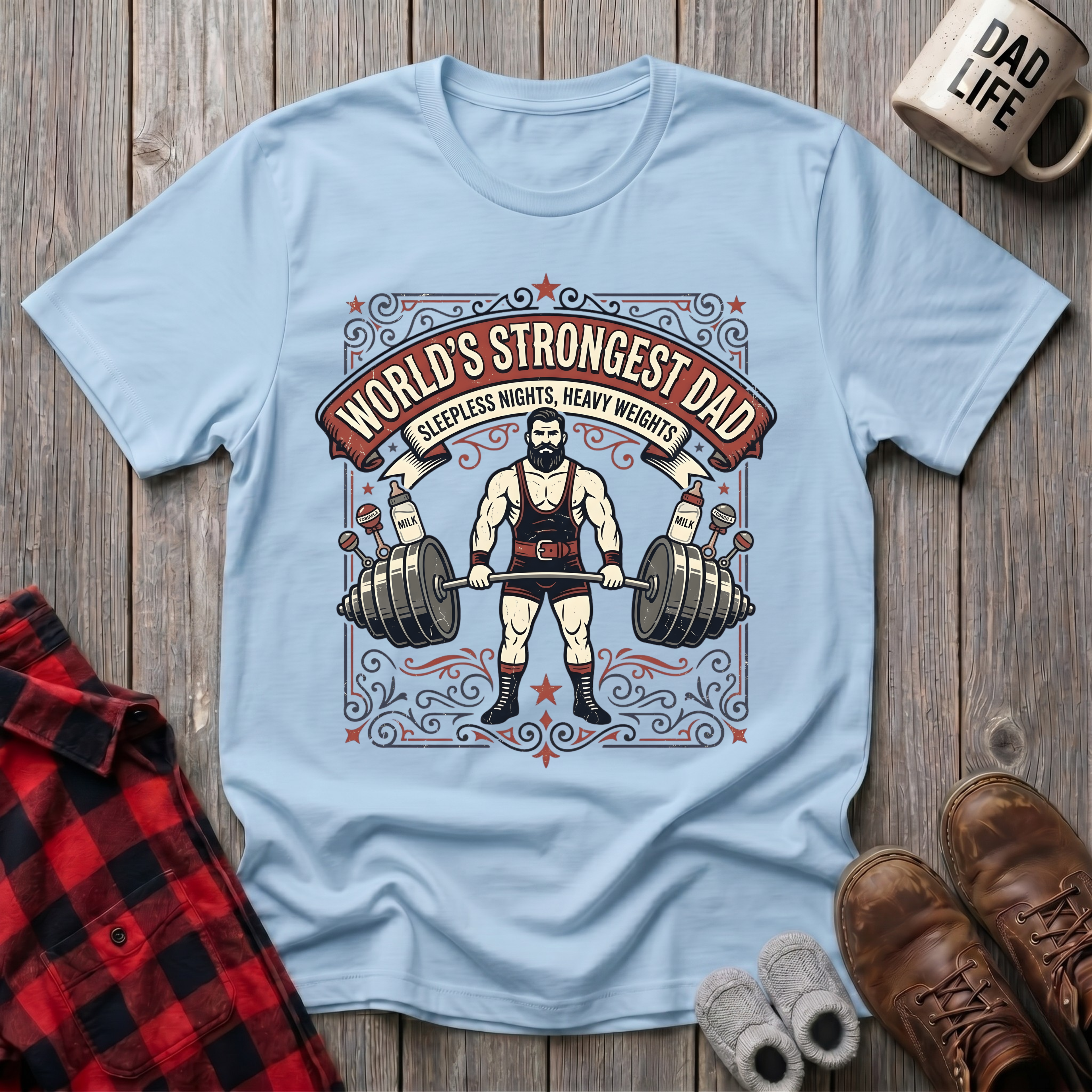 Worlds Strongest Dad T-Shirt
