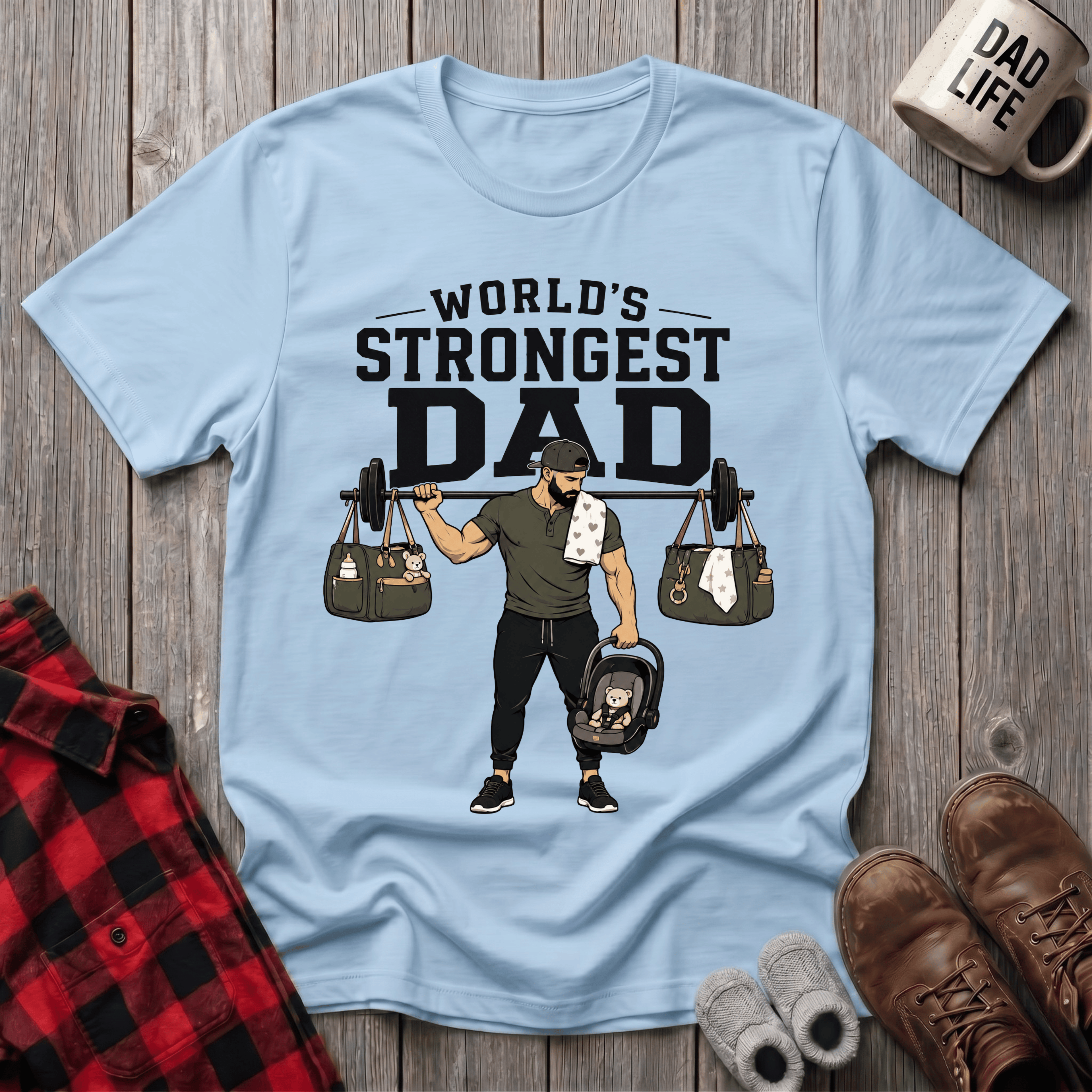 Worlds Strongest Dad T-Shirt
