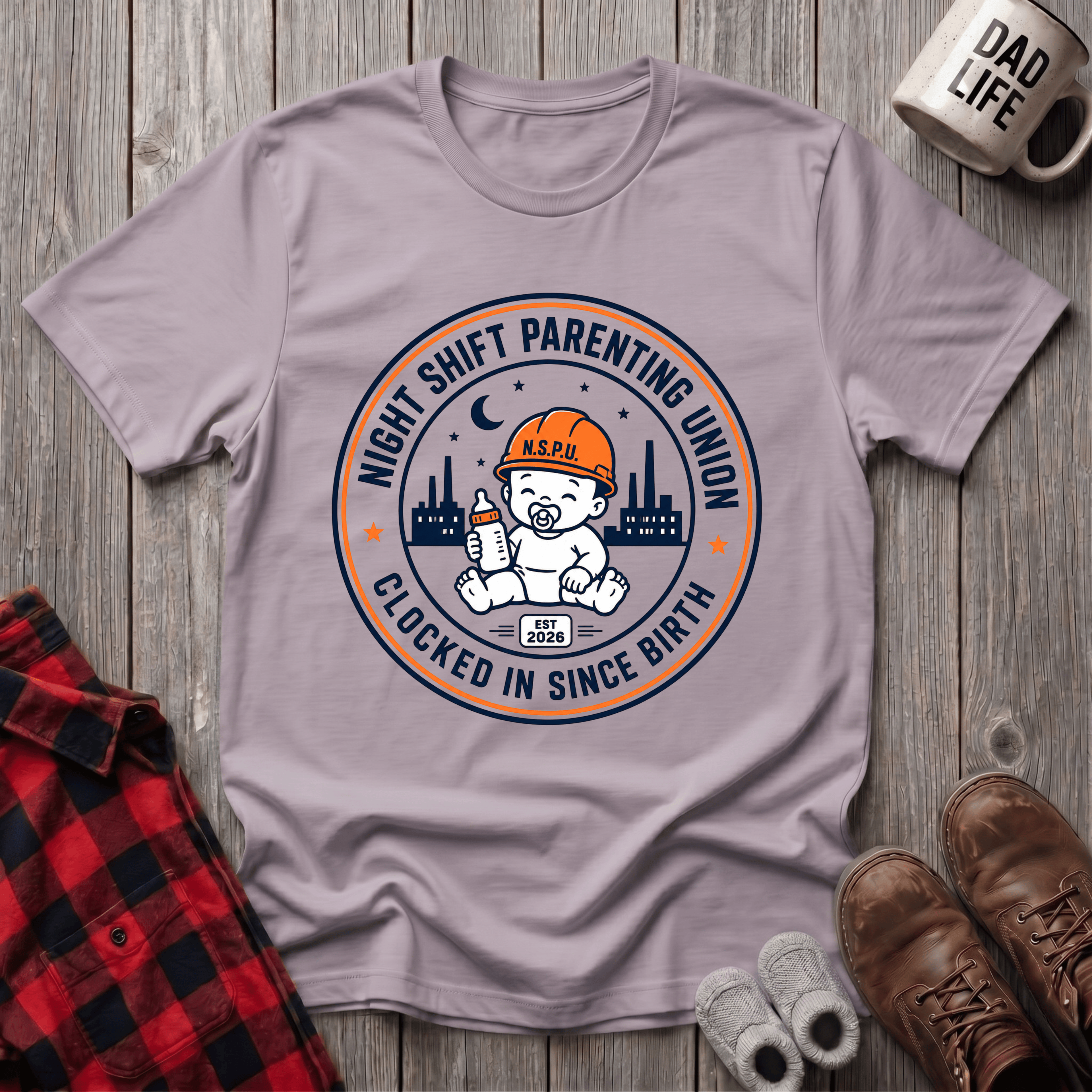 Clocked In Since Birth T-Shirt