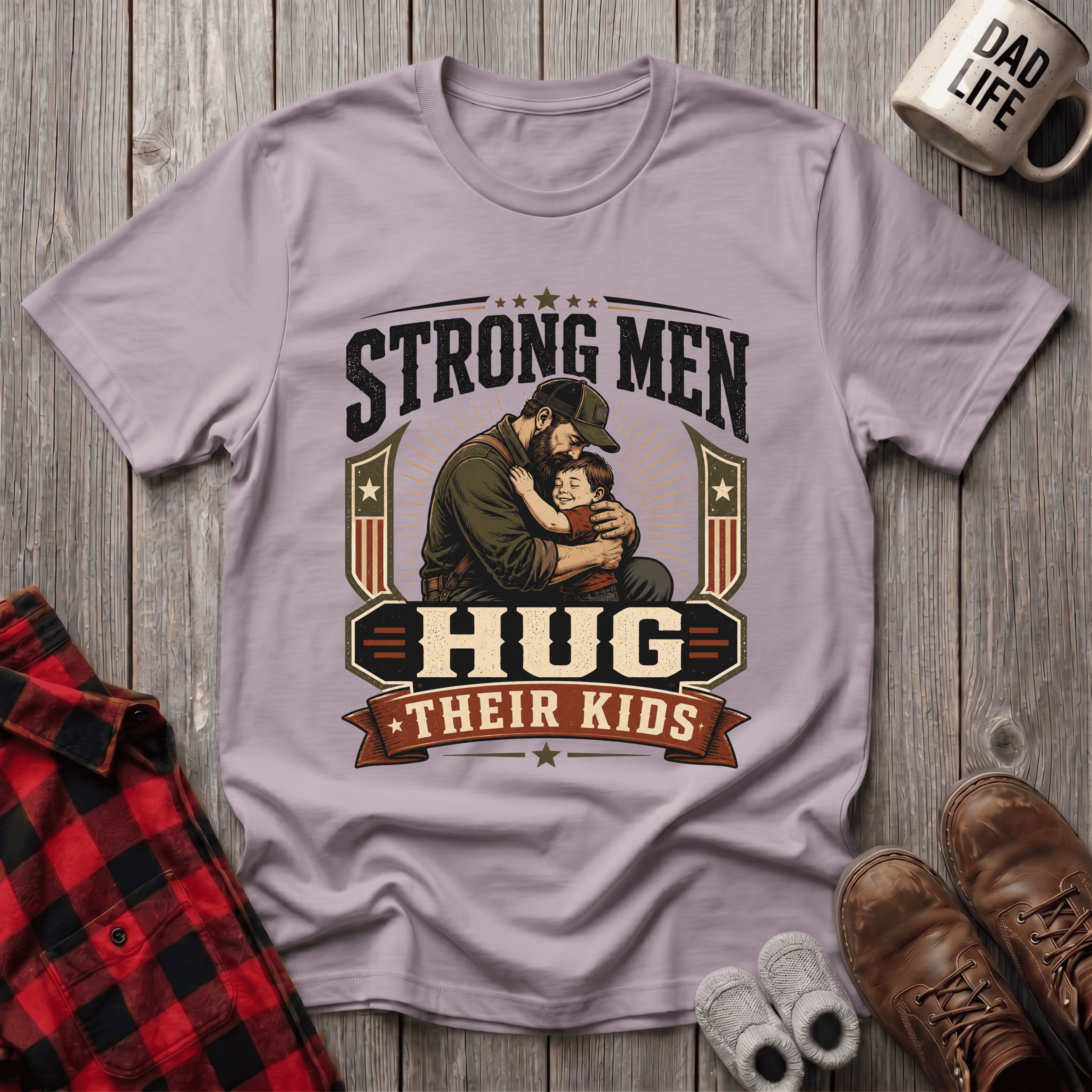 Strong Men Hug T-Shirt