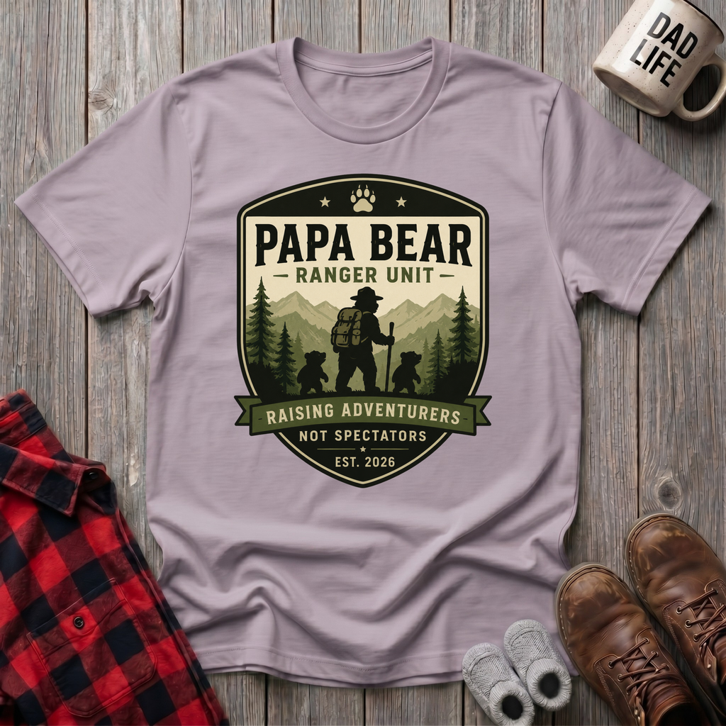 Papa Bear Ranger Units T-Shirt
