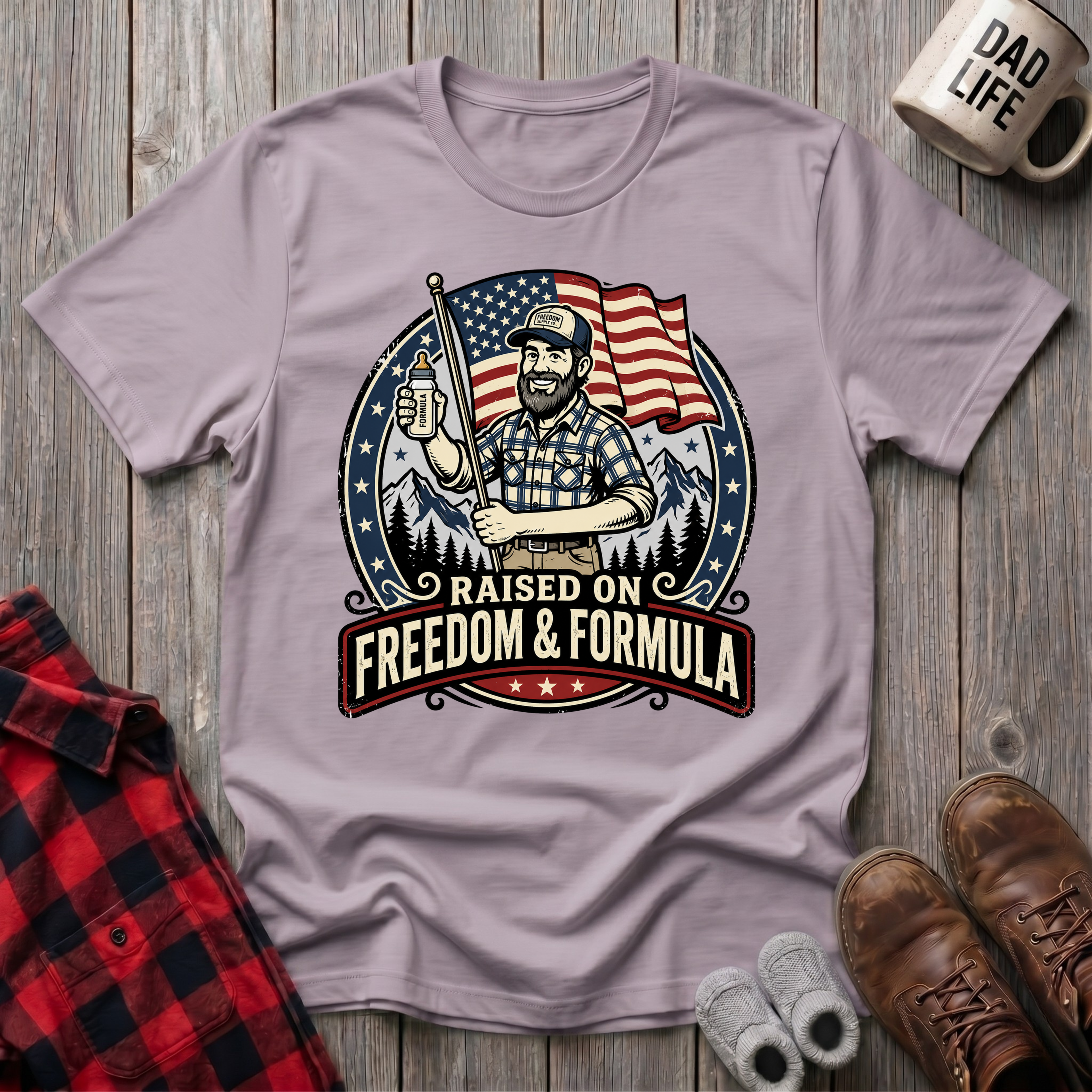 Raised On Freedom and Formula T-Shirt