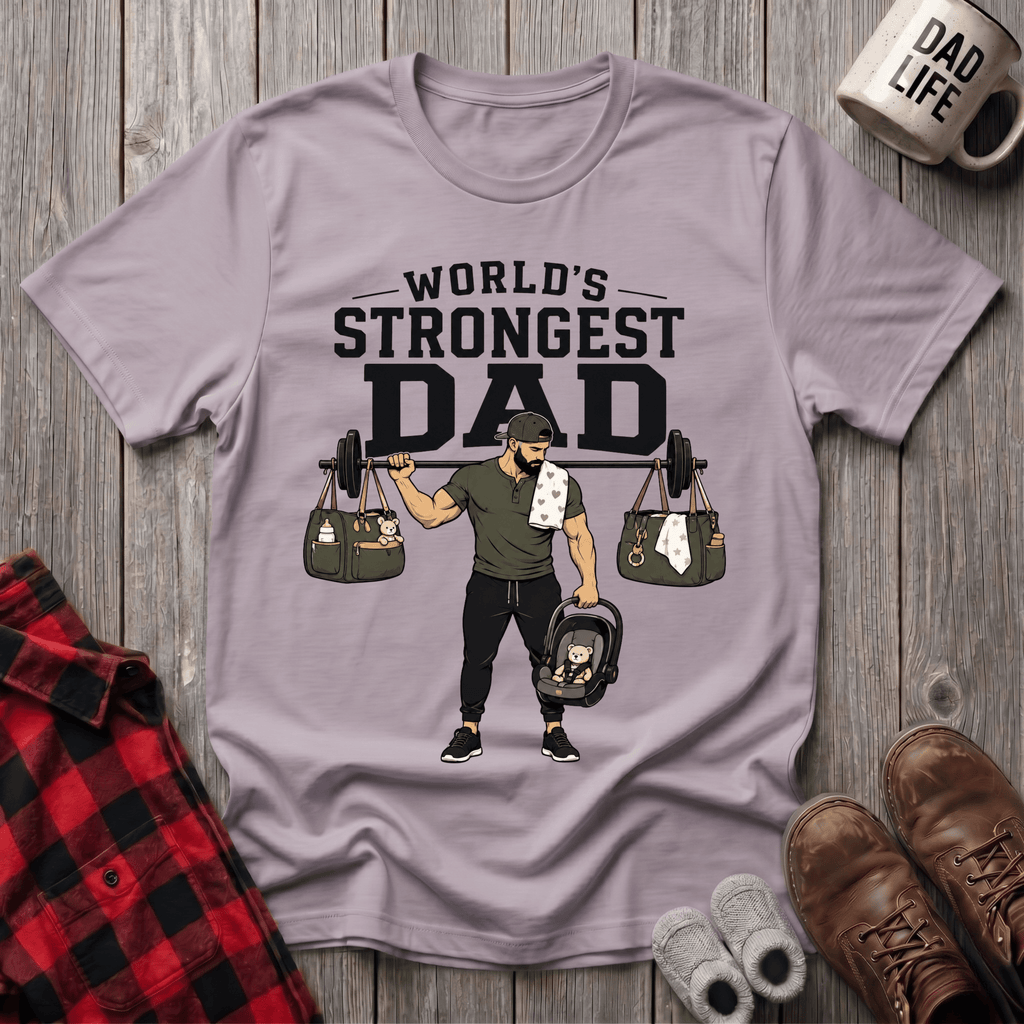 Worlds Strongest Dad T-Shirt