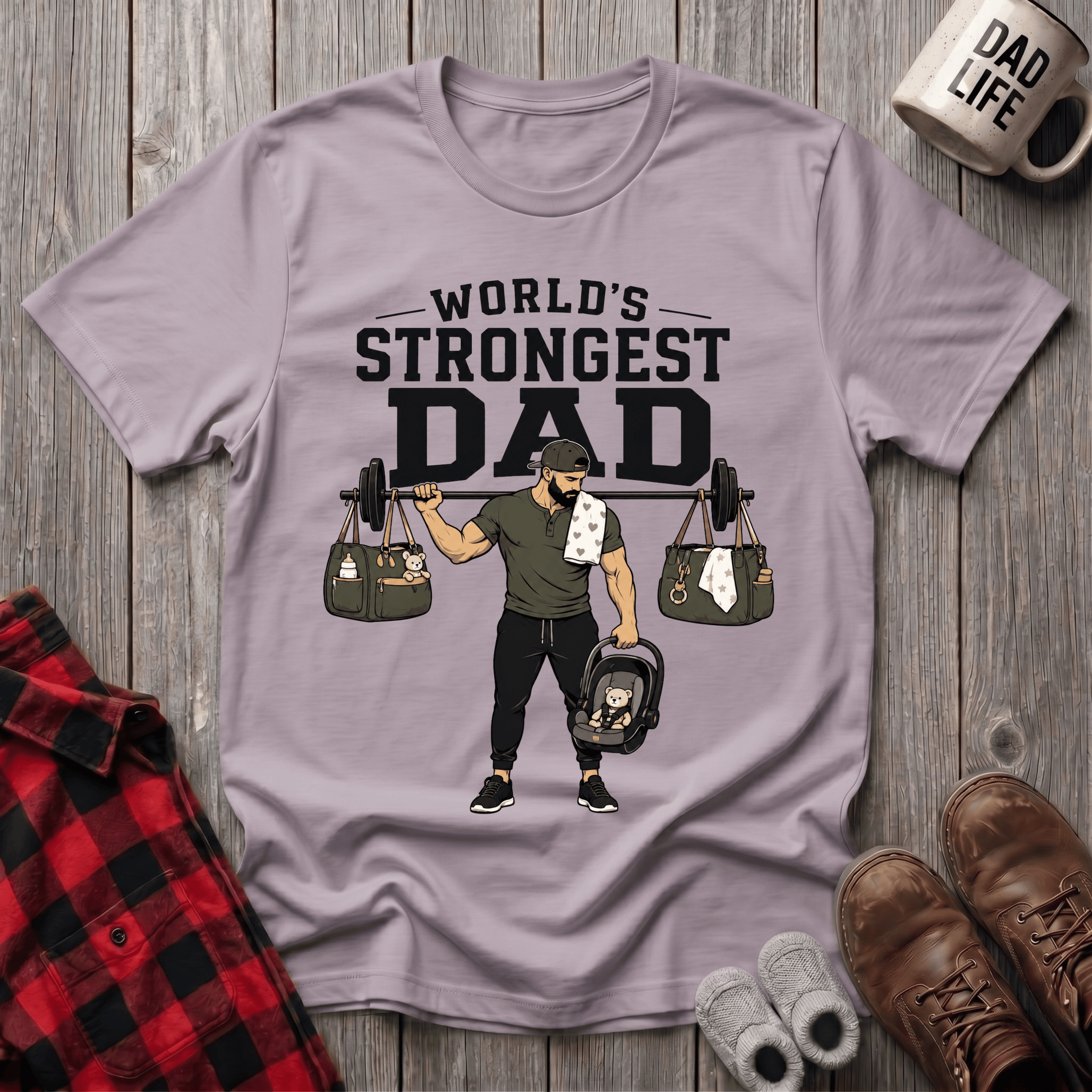 Worlds Strongest Dad T-Shirt