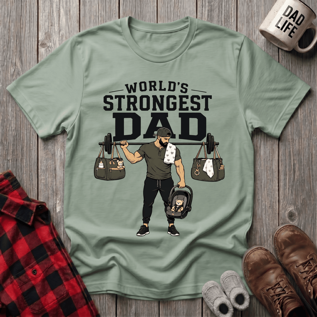 Worlds Strongest Dad T-Shirt