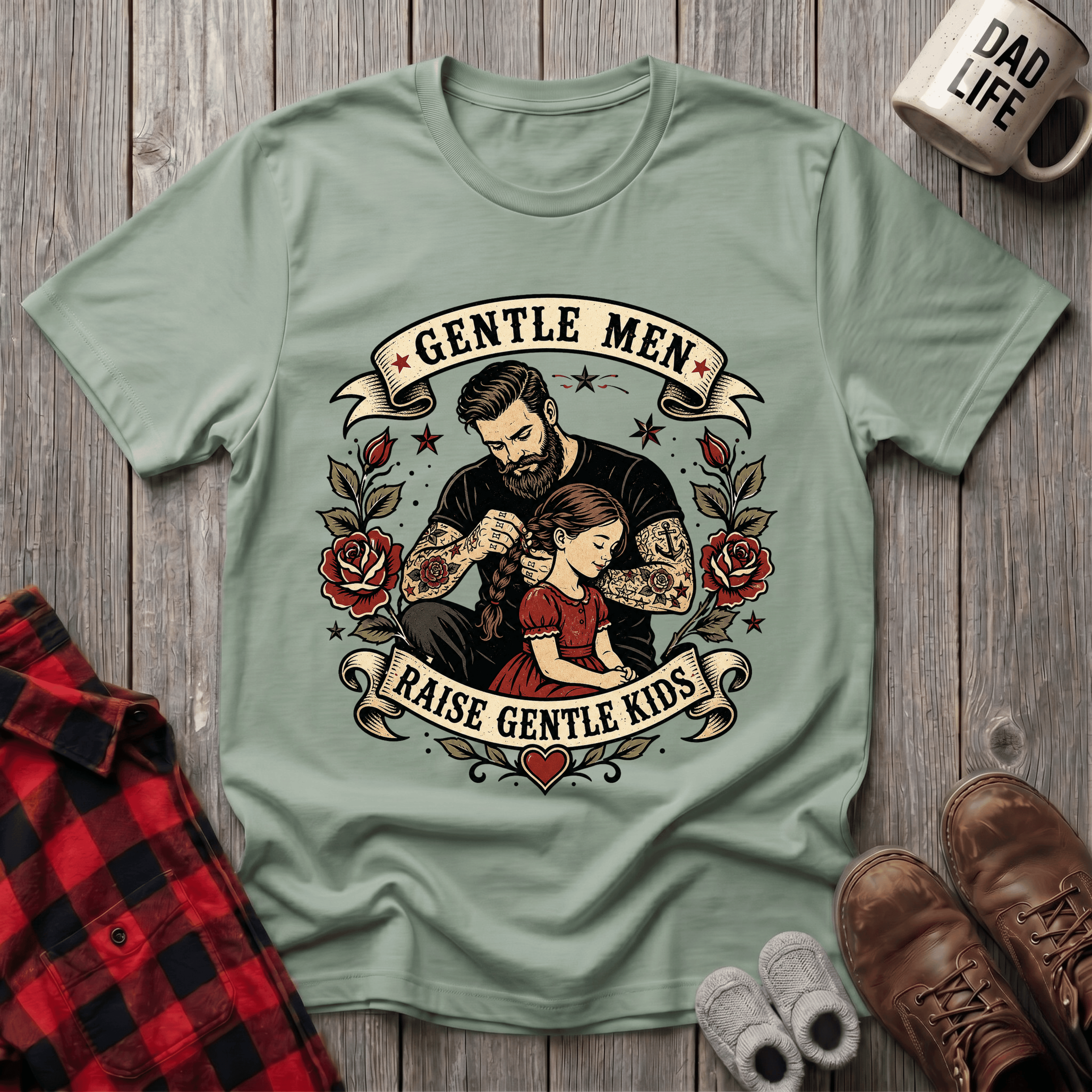 Gentle Men Raise T-Shirt