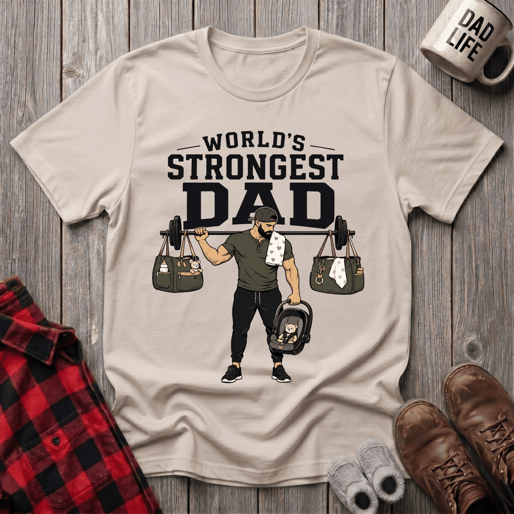 Worlds Strongest Dad T-Shirt