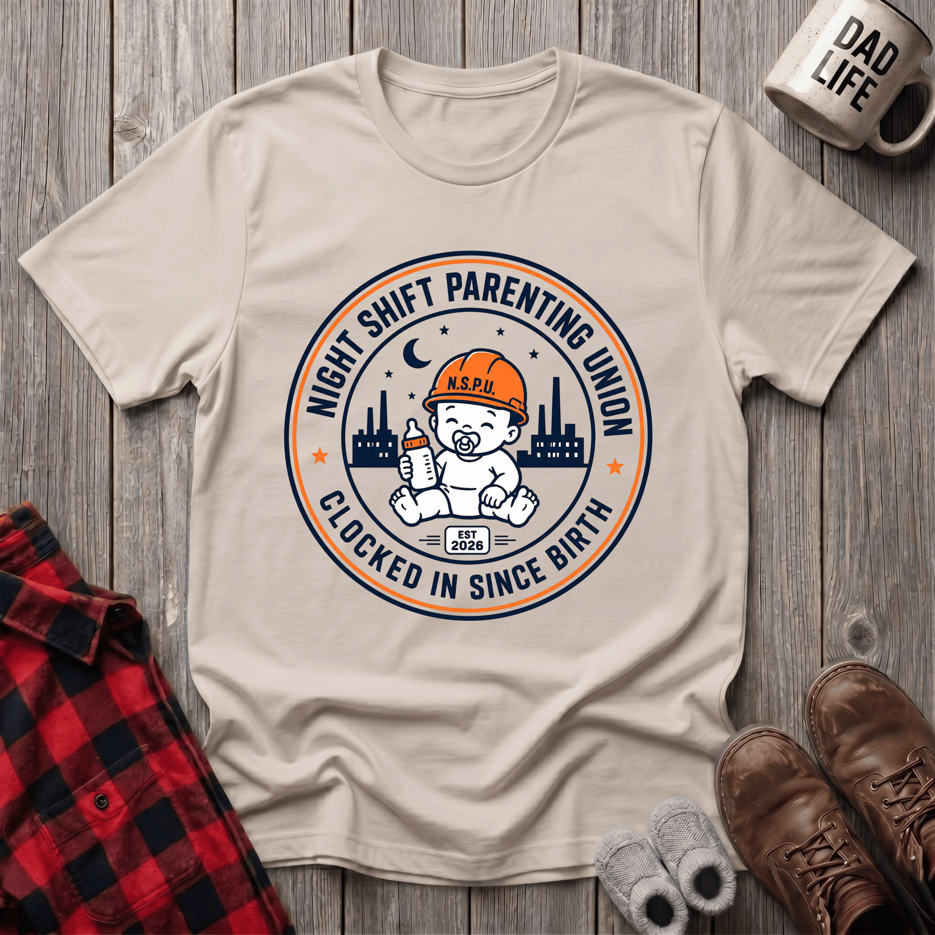 Clocked In Since Birth T-Shirt