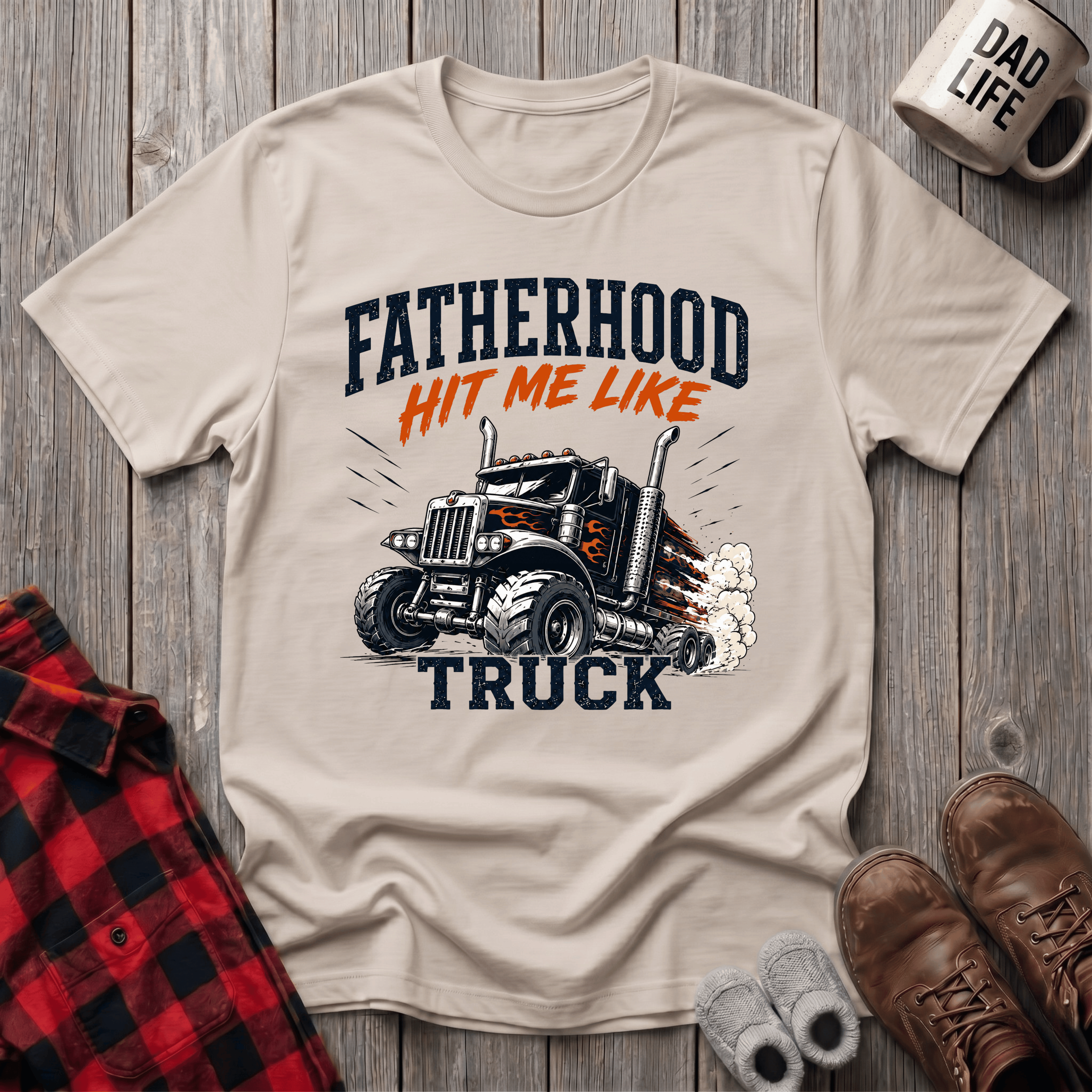 Fatherhood Hit Me Like A Truck T-Shirt