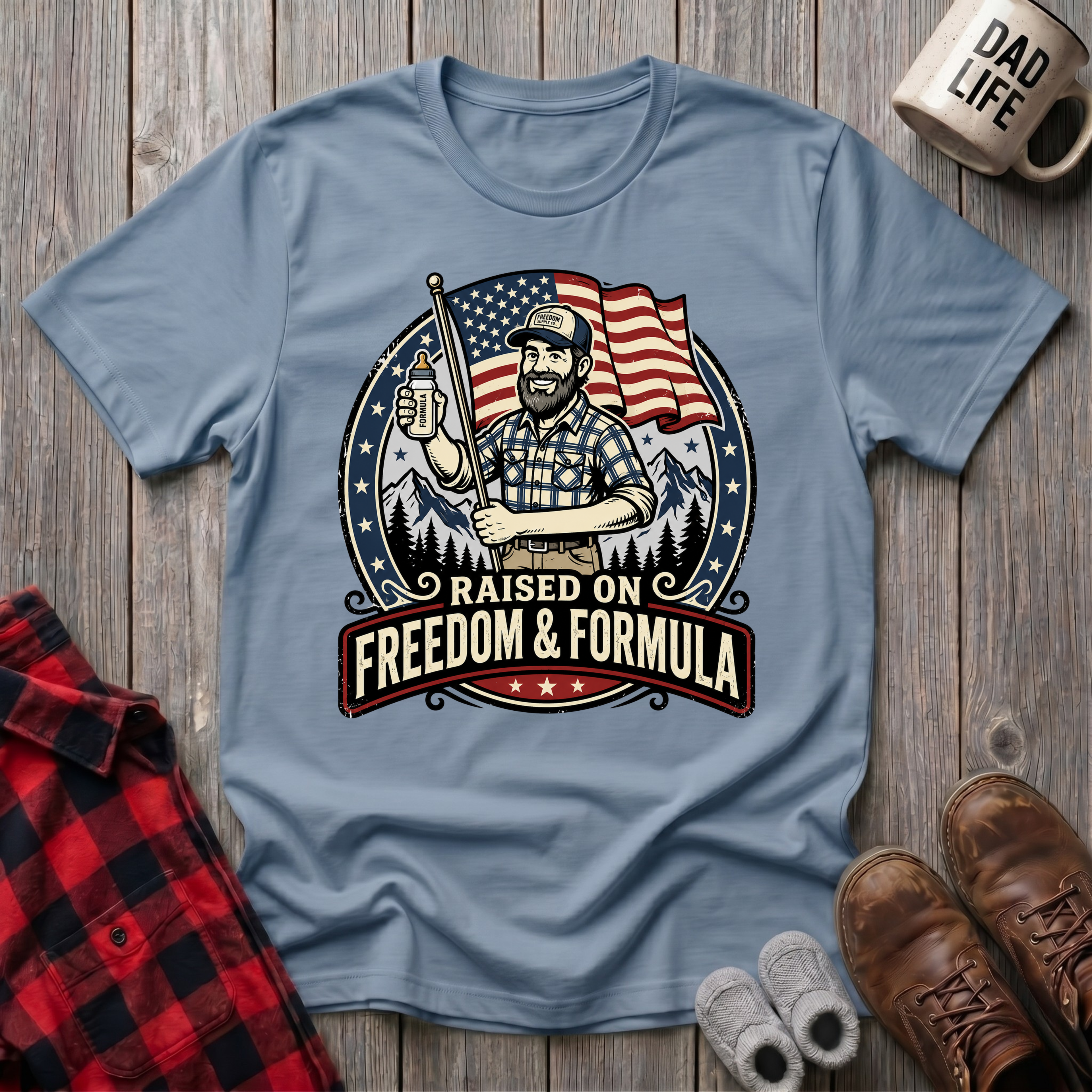 Raised On Freedom and Formula T-Shirt