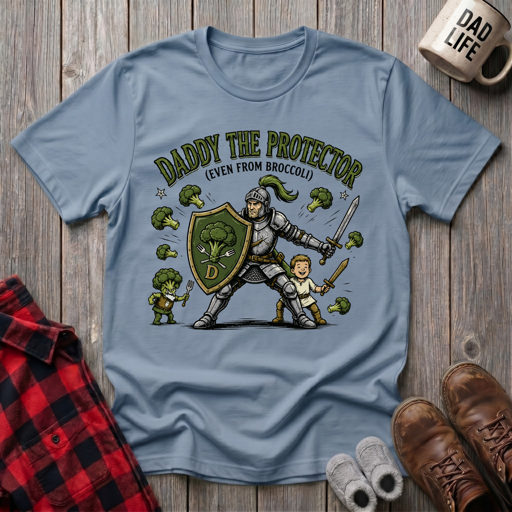 Daddy The Protector Even From Broccoli T-Shirt