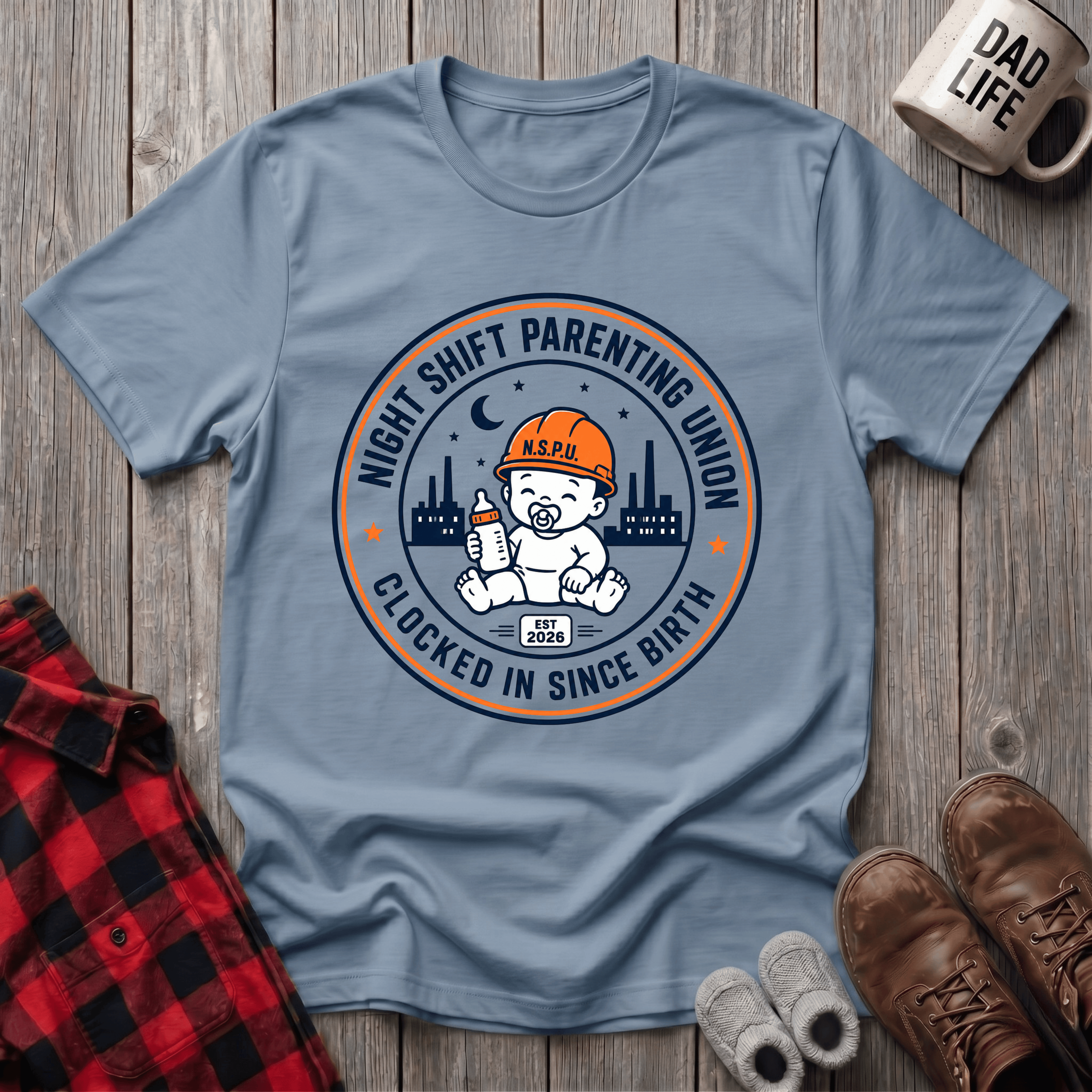 Clocked In Since Birth T-Shirt