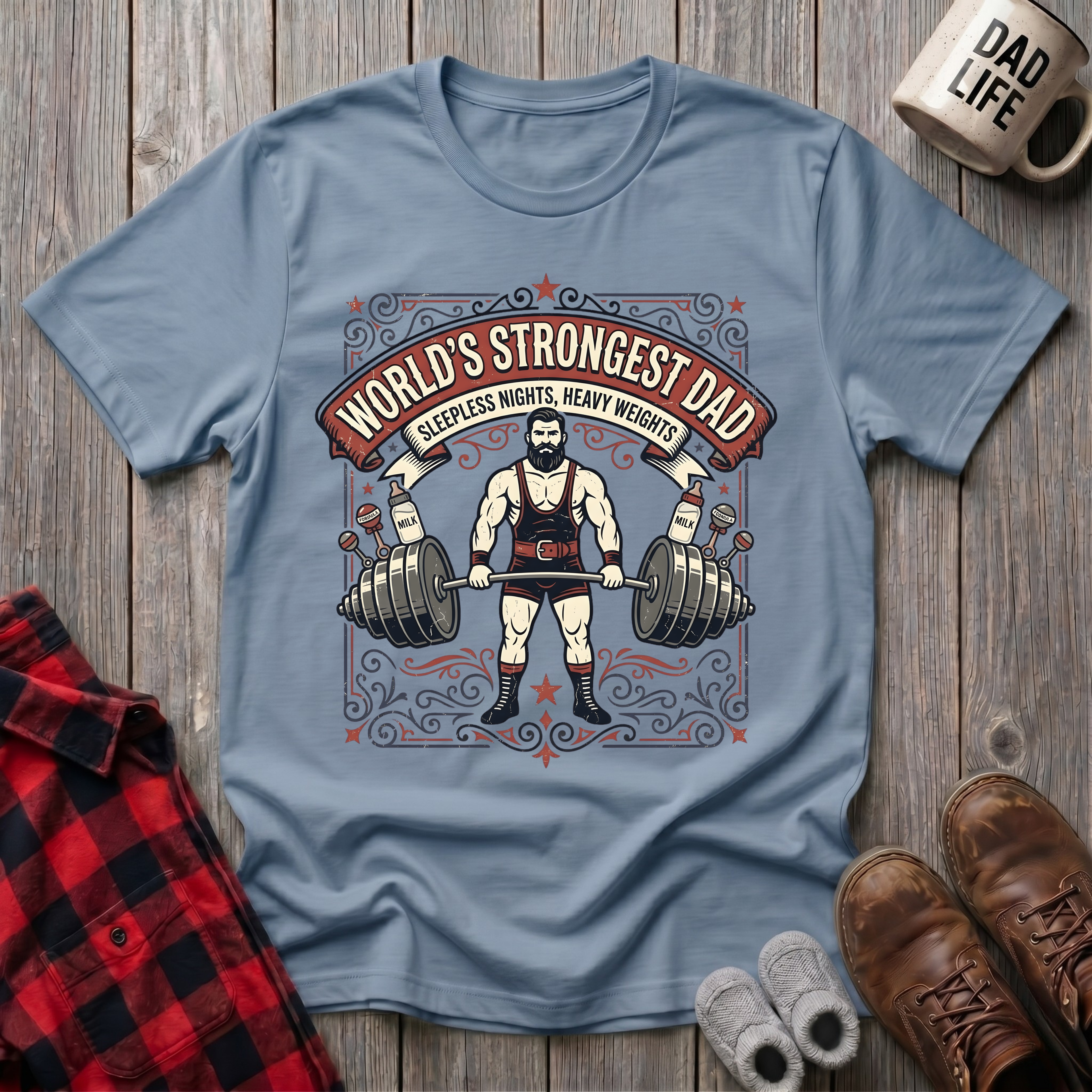 Worlds Strongest Dad T-Shirt