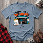 Tracks Lead To The Garage T-Shirt
