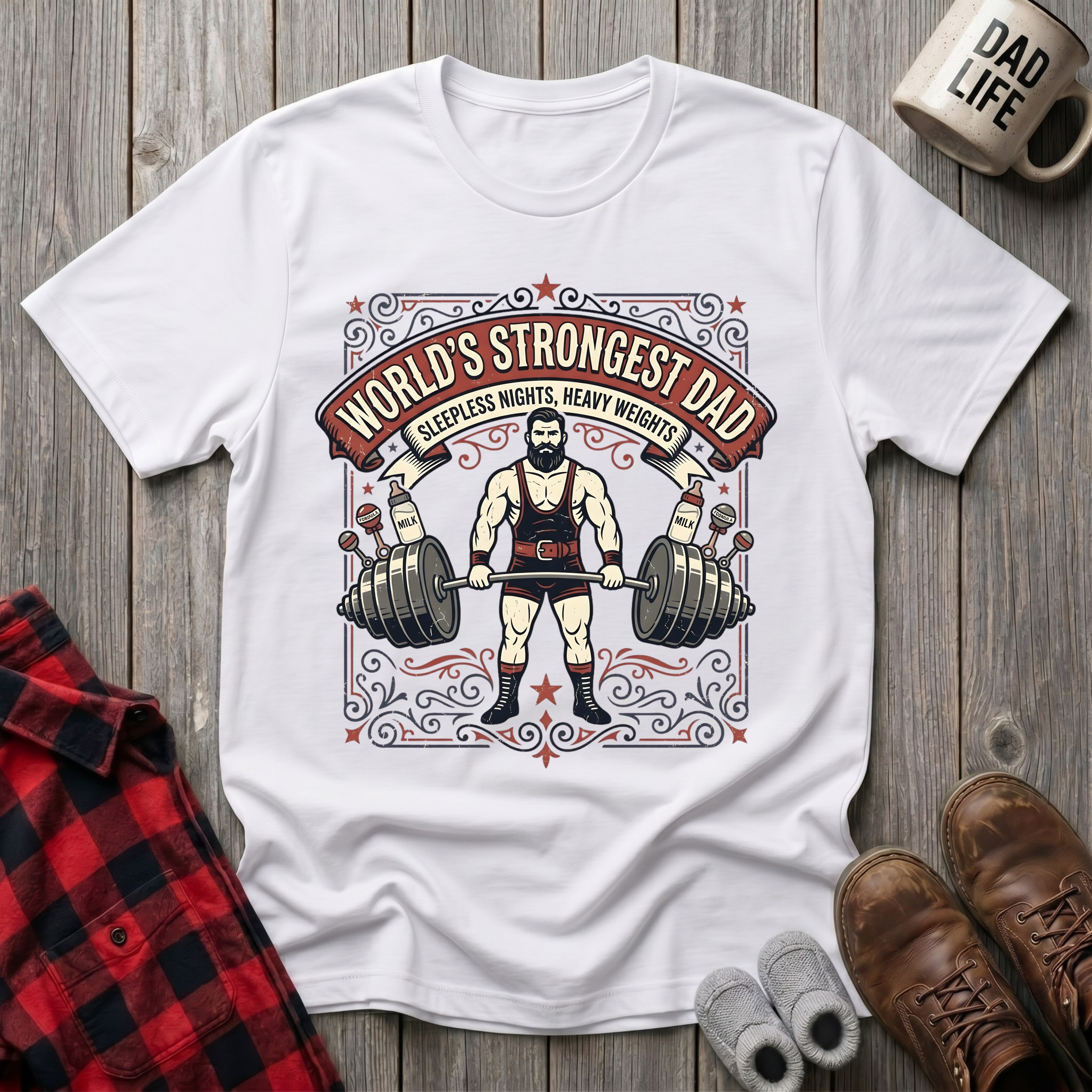 Worlds Strongest Dad T-Shirt
