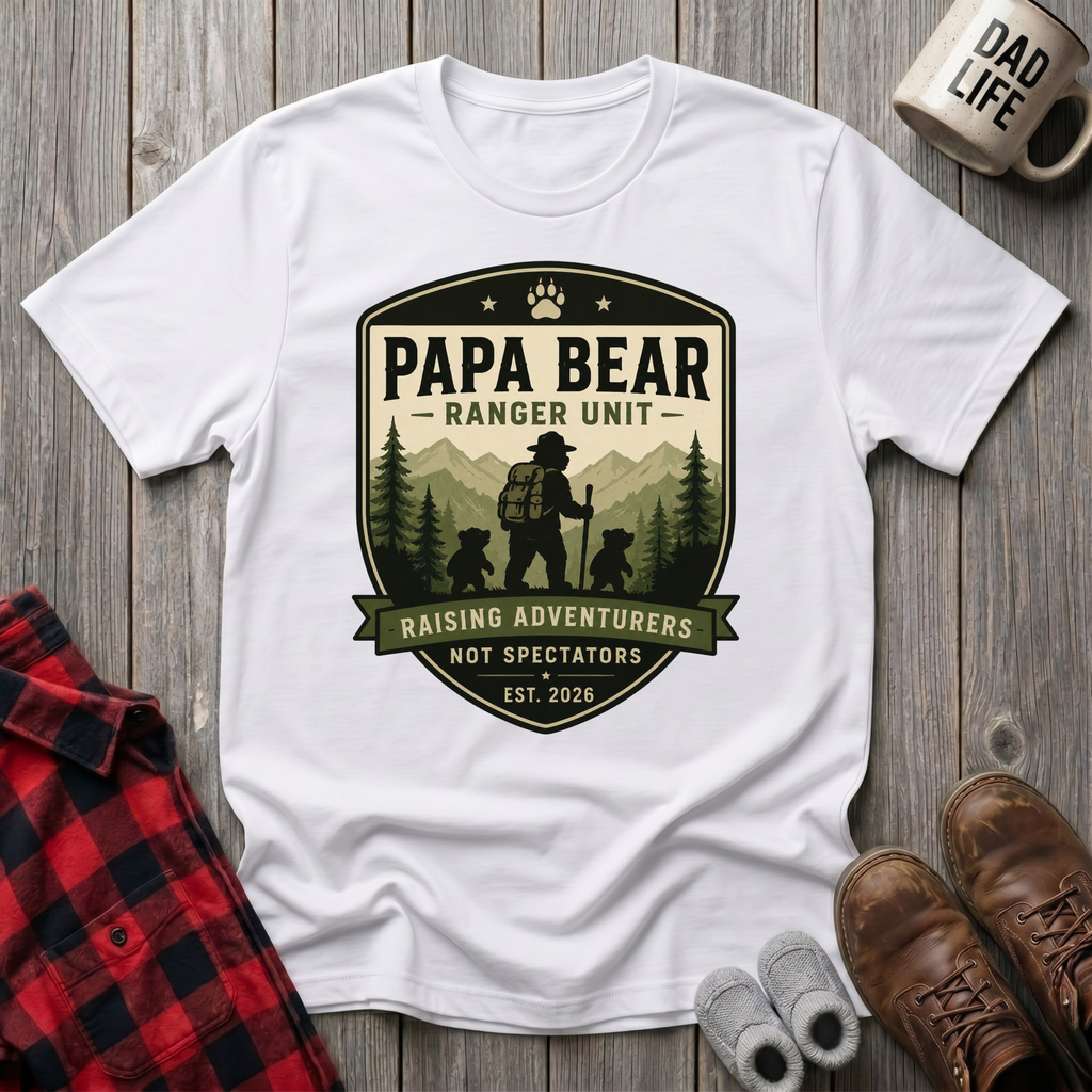 Papa Bear Ranger Units T-Shirt