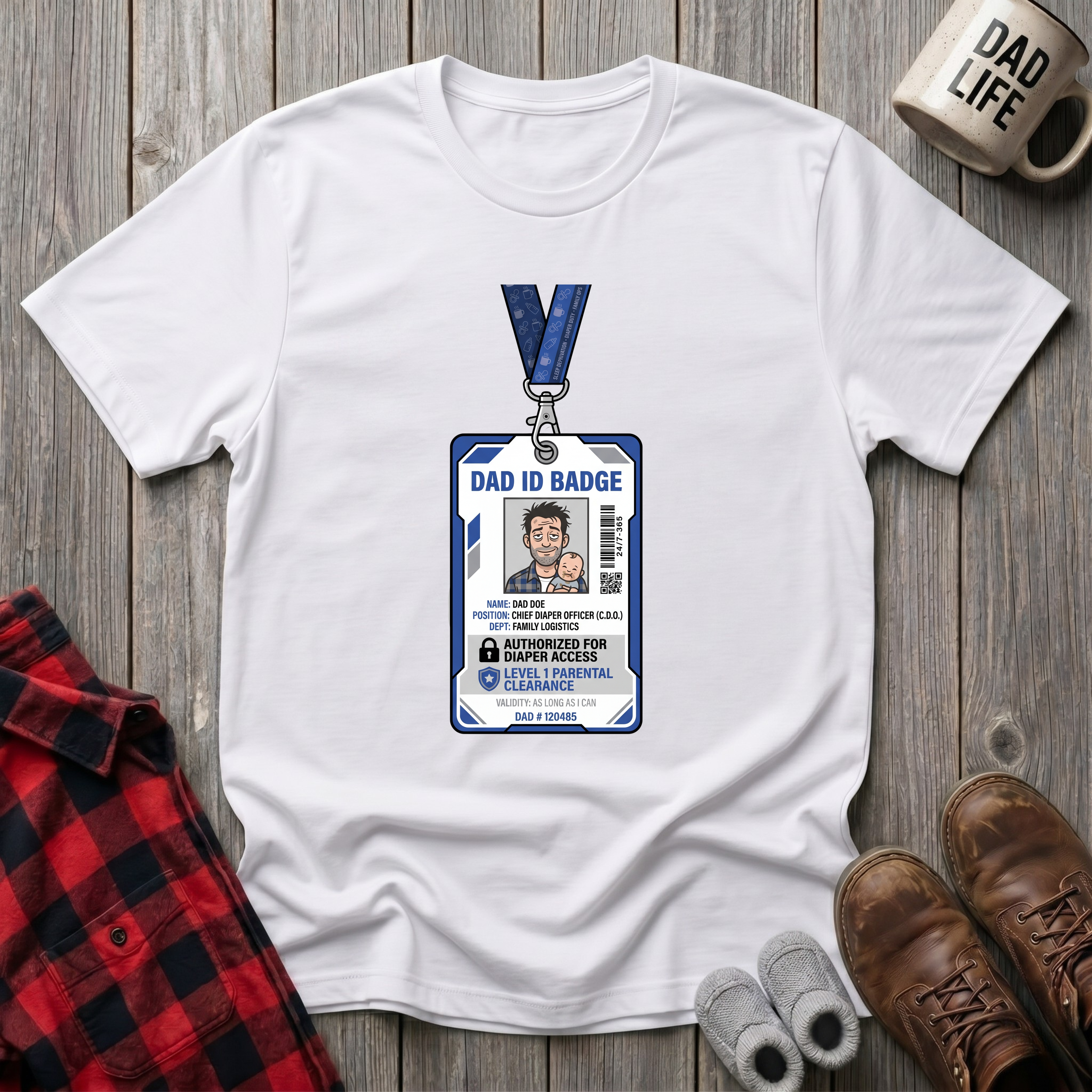 Dad ID Badge T-Shirt