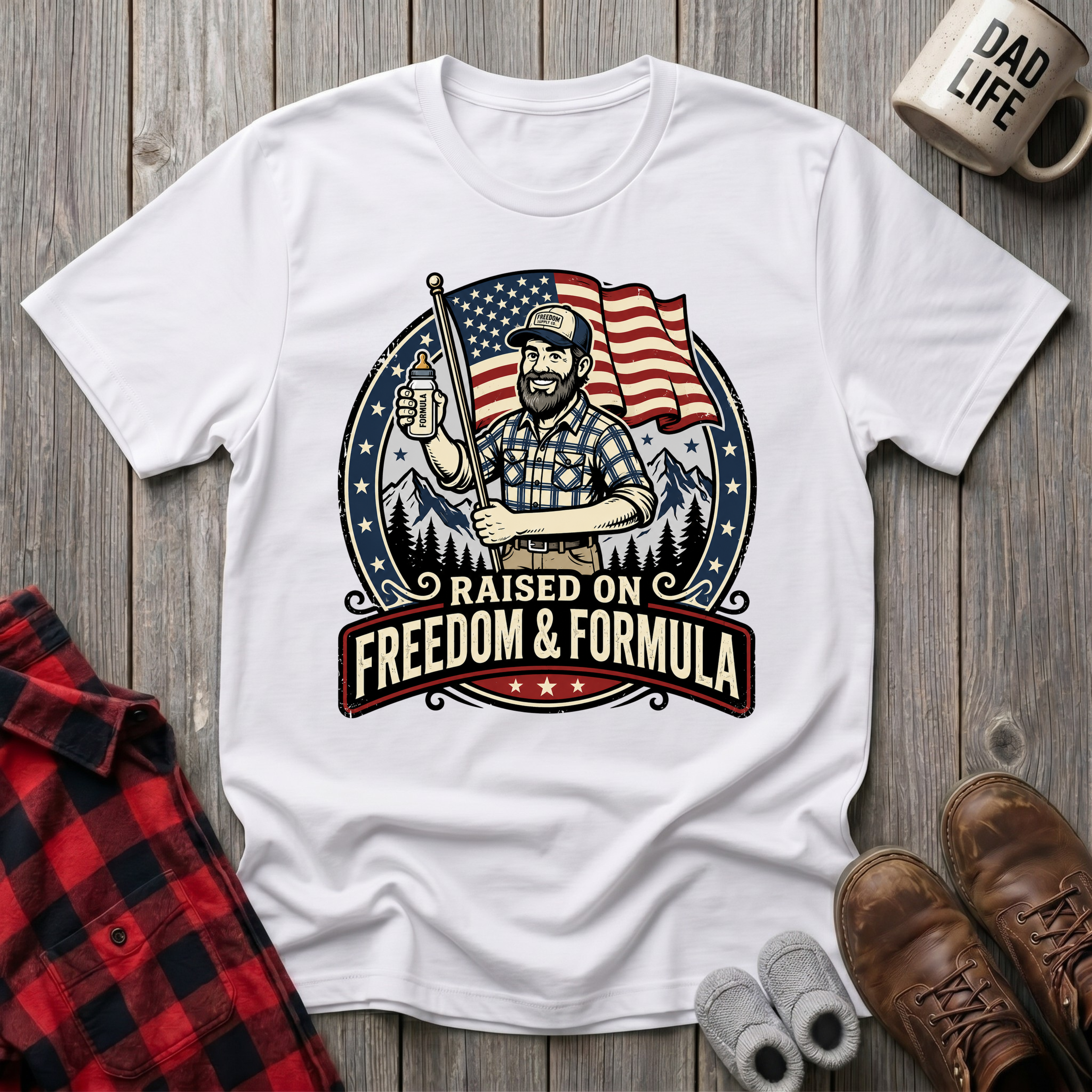Raised On Freedom and Formula T-Shirt