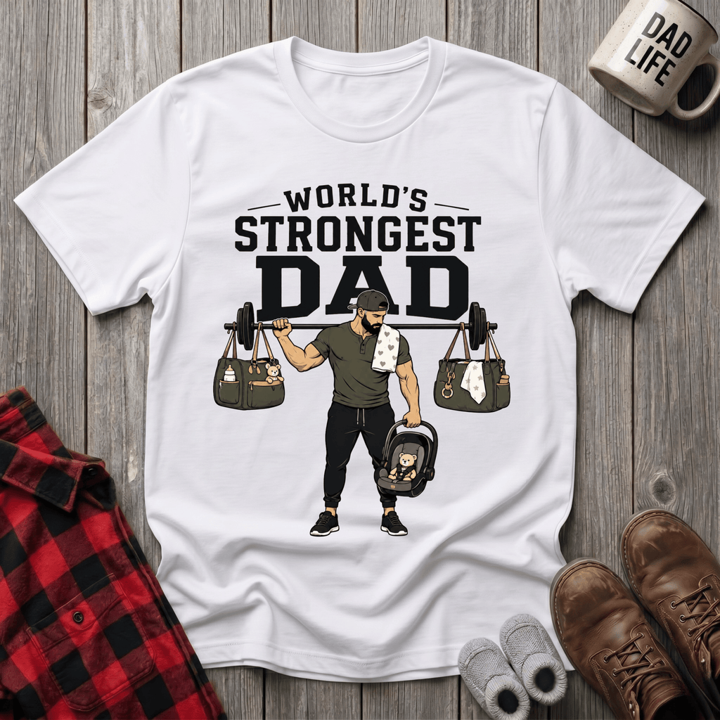 Worlds Strongest Dad T-Shirt