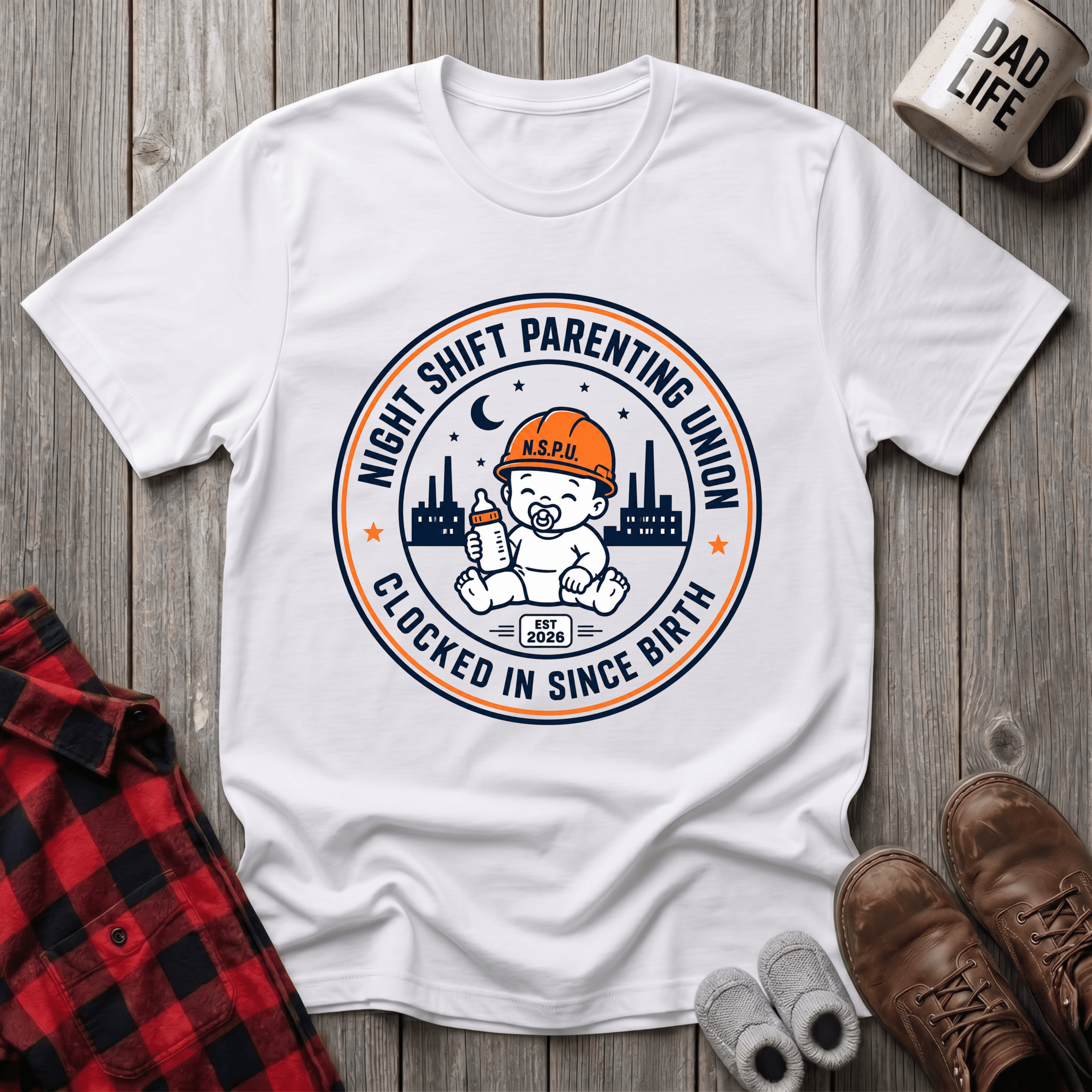 Clocked In Since Birth T-Shirt