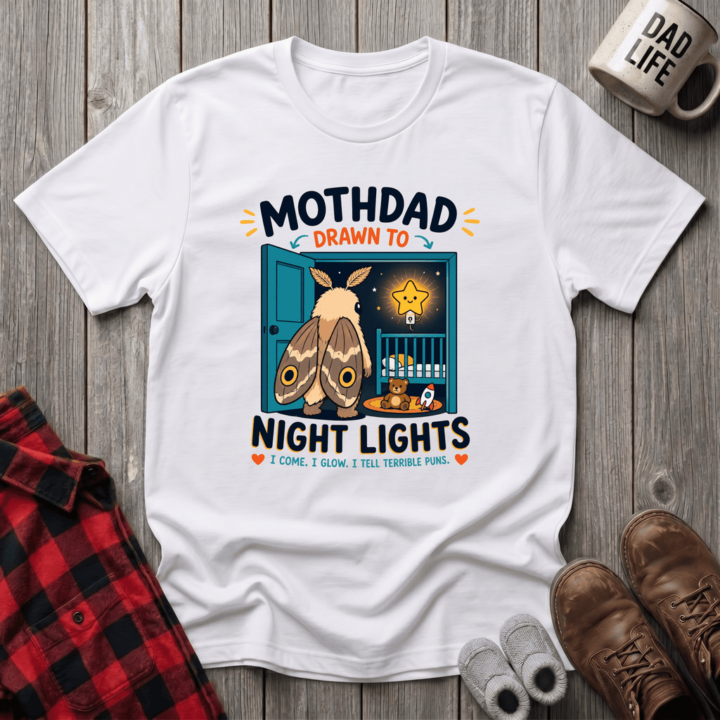 MothDad Night Lights T-Shirt